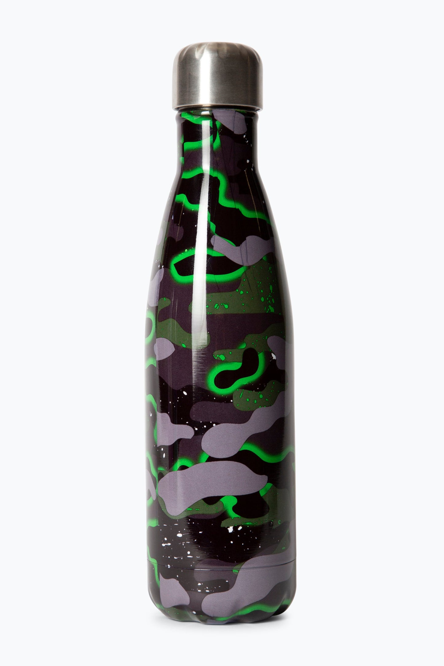 HYPE UNISEX GREEN GLOW CAMO WATER BOTTLE