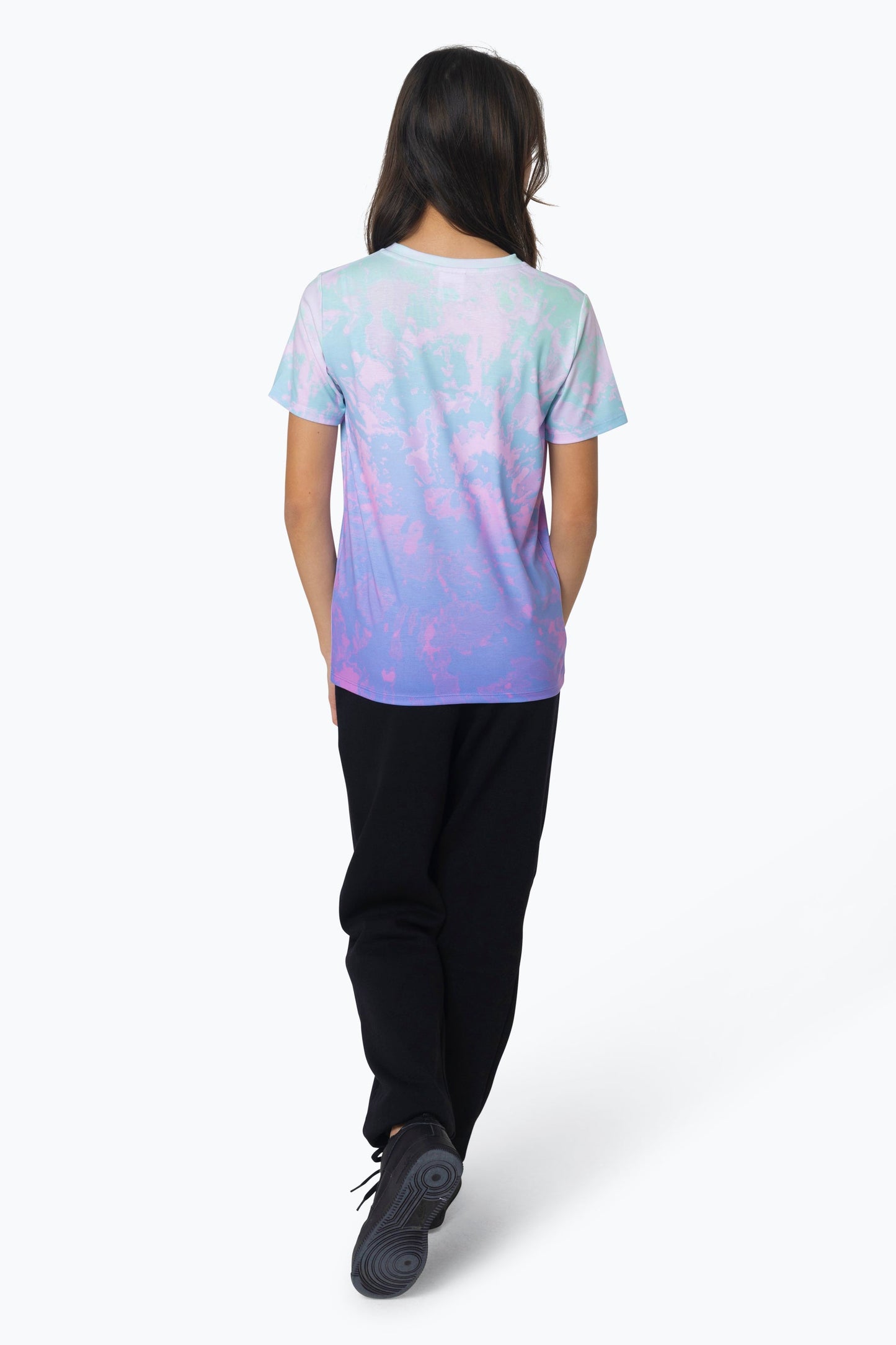 HYPE GIRLS MULTI PASTEL TIE DYE T-SHIRT