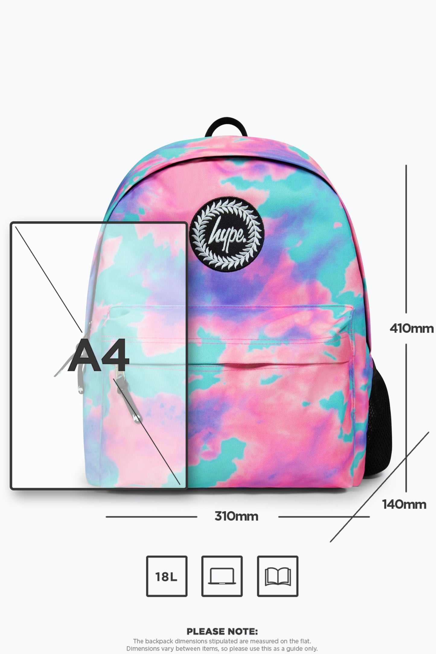 HYPE UNISEX MULTI DREAM SMUDGE CREST BACKPACK
