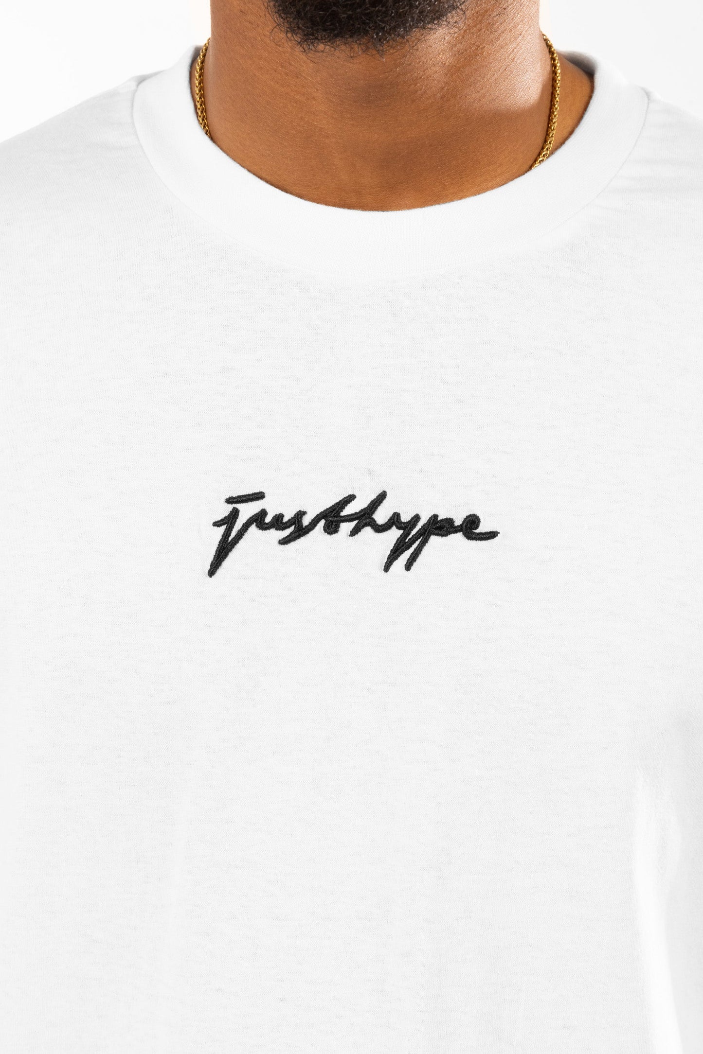 HYPE WHITE SCRIBBLE MEN'S OVERSIZED T-SHIRT