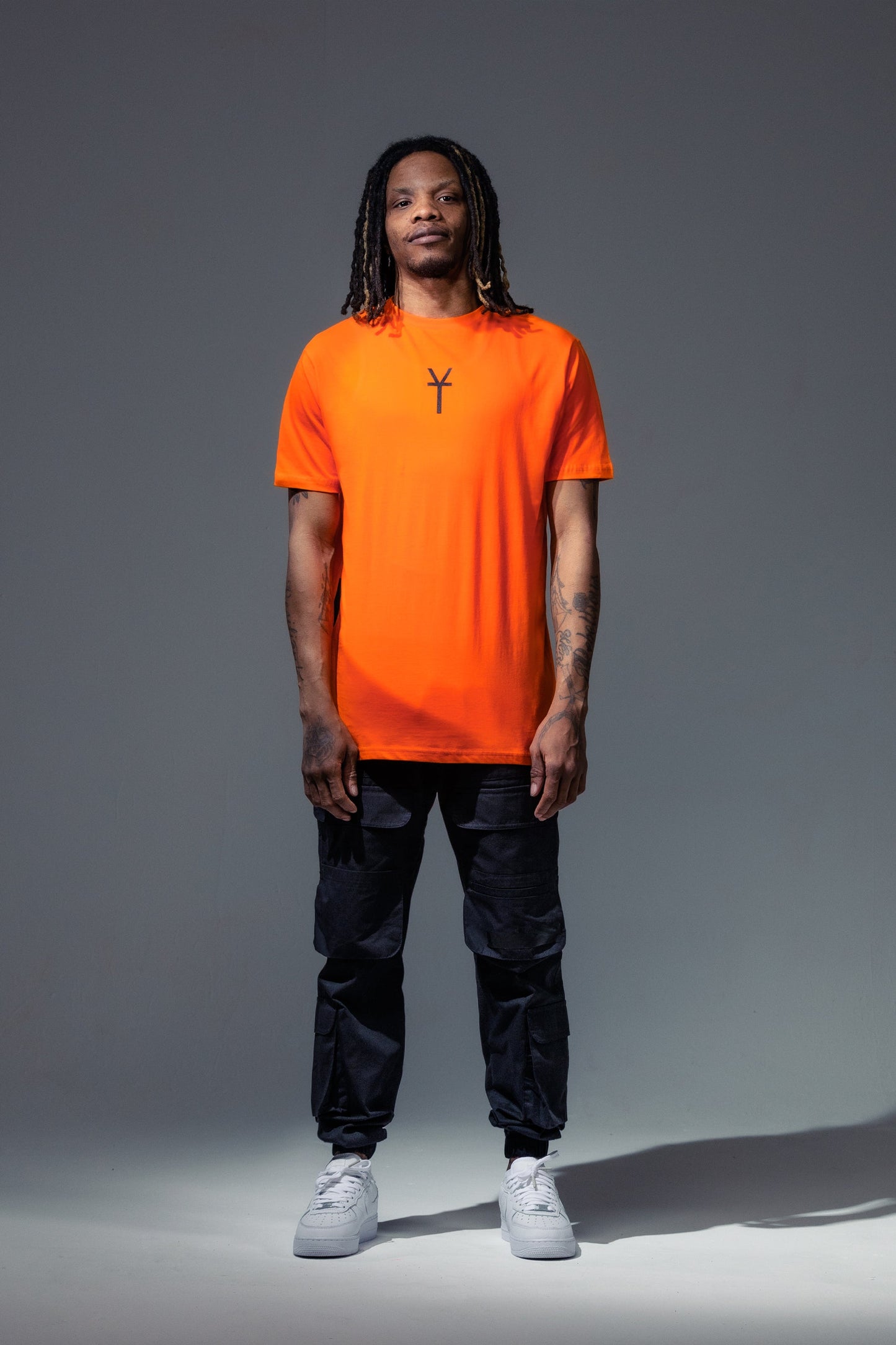 Hype X Youngs Teflon Orange Oversized Mens T-Shirt