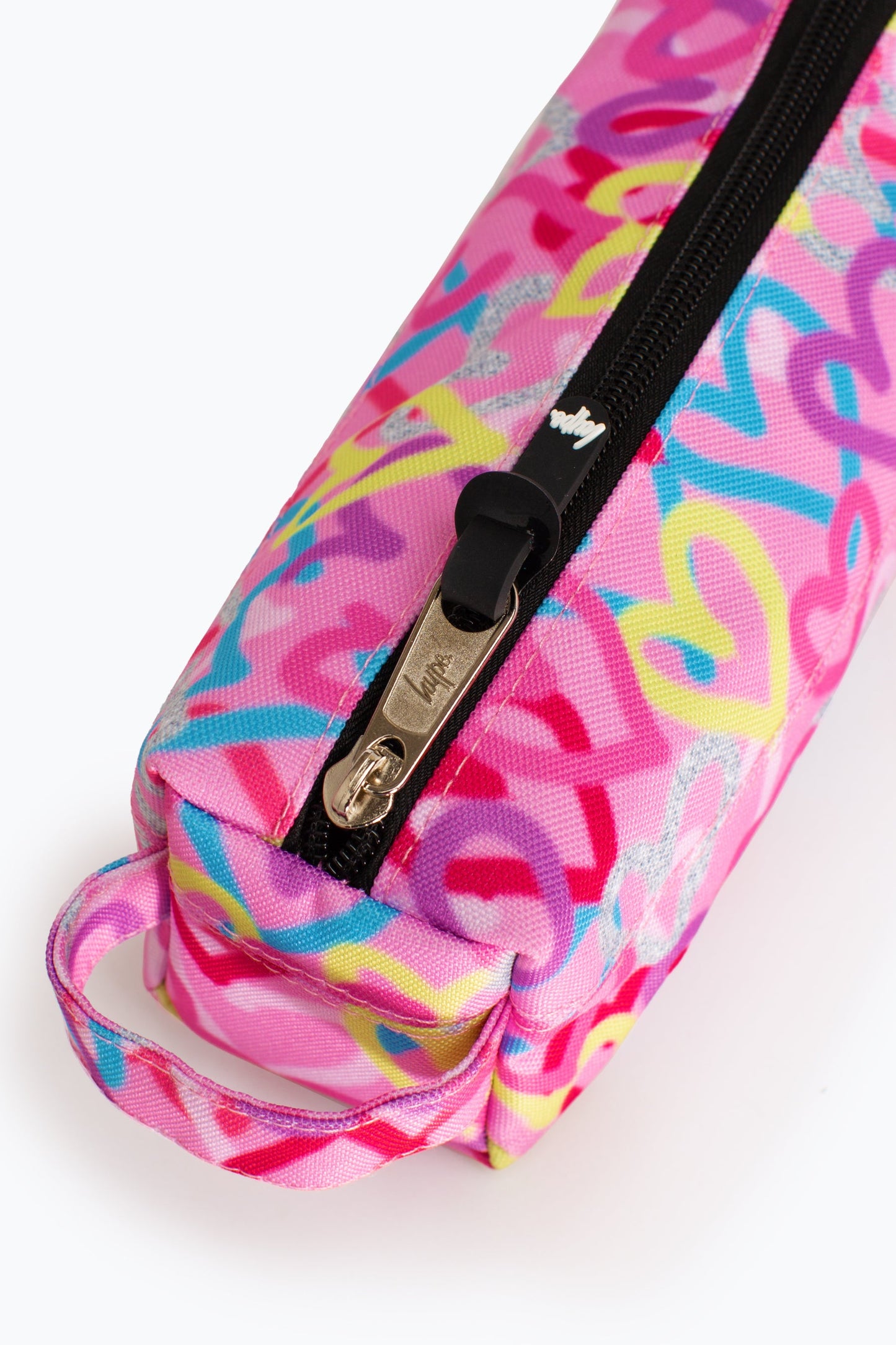 HYPE PINK GRAFFITI HEARTS PENCIL CASE