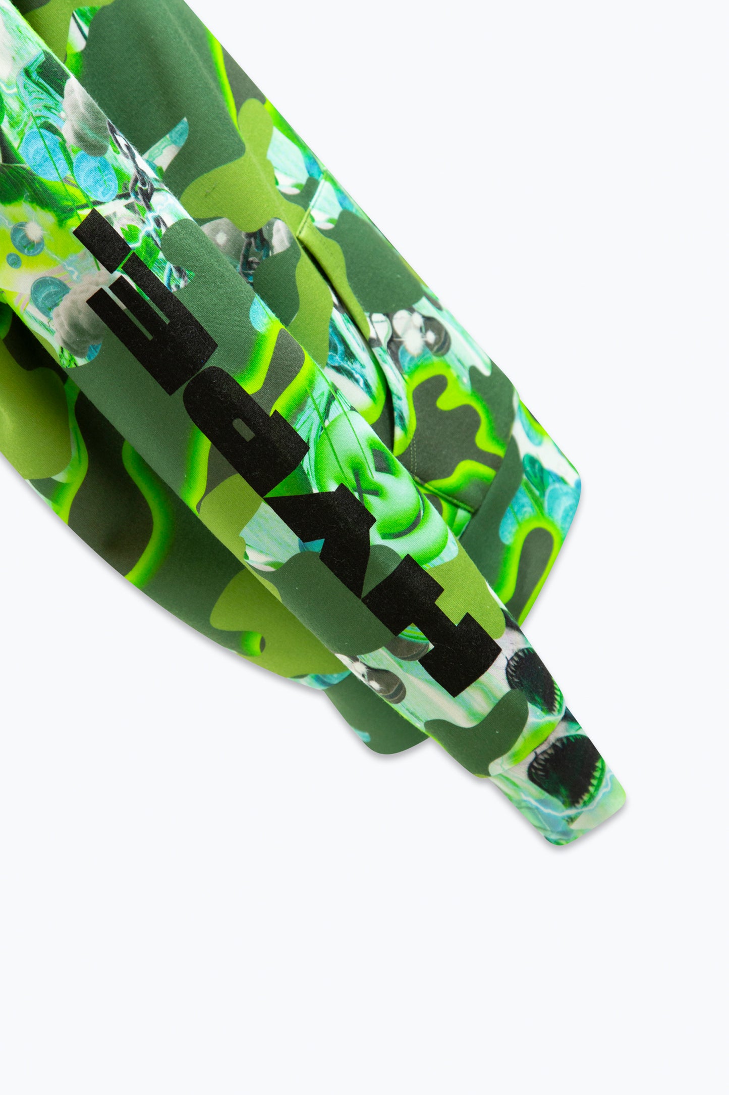 Hype Boys Green Shark Smile Camo Hoodie