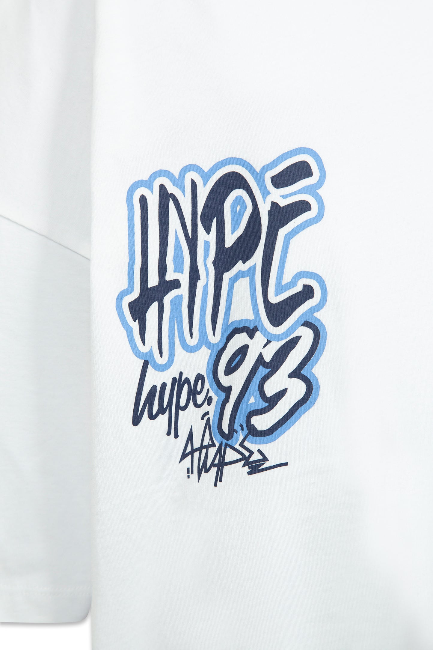 Hype Boys White Graffiti Boxy T-Shirt