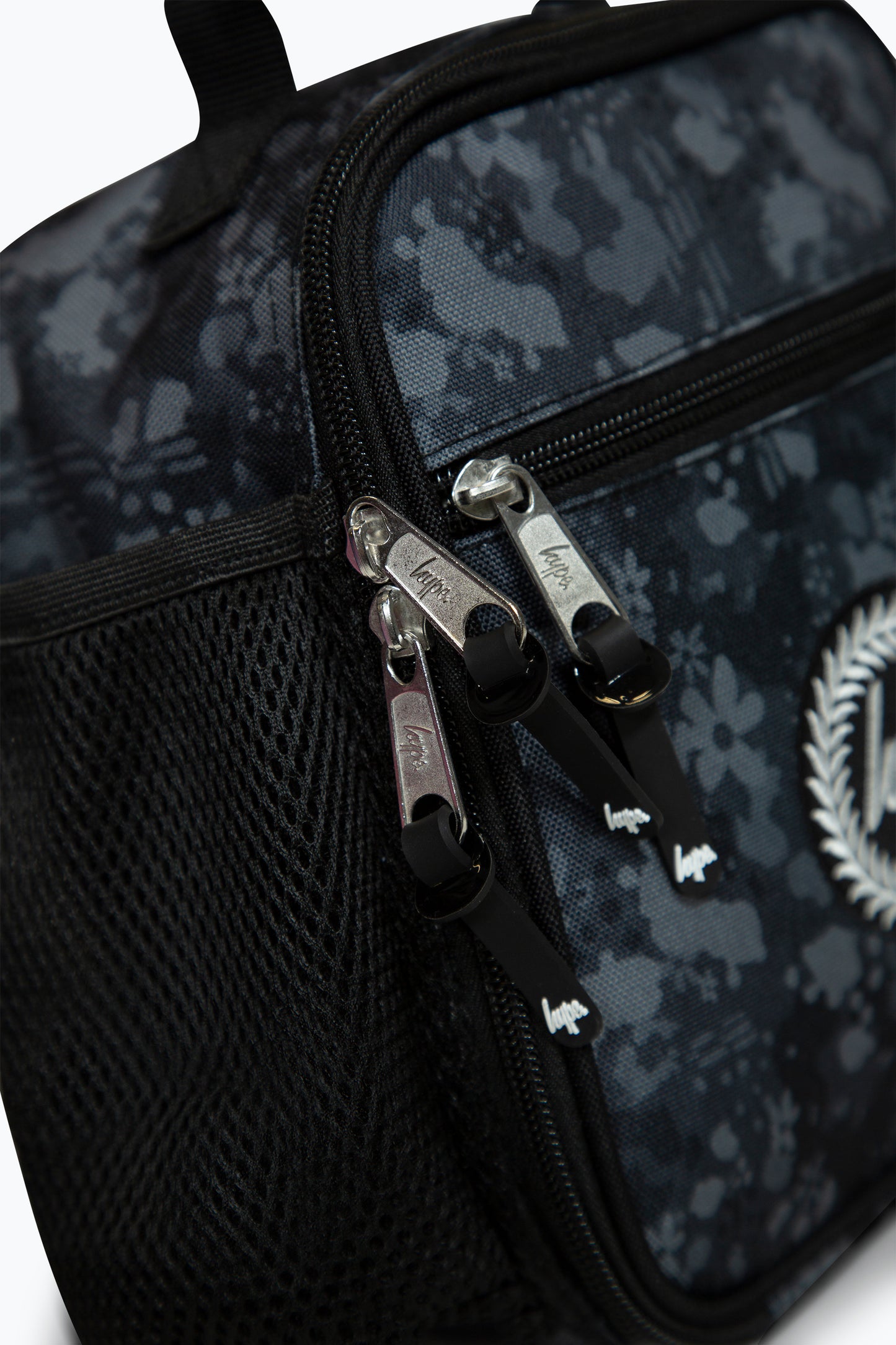 Hype Girls Black Leopard Floral Lunch Box
