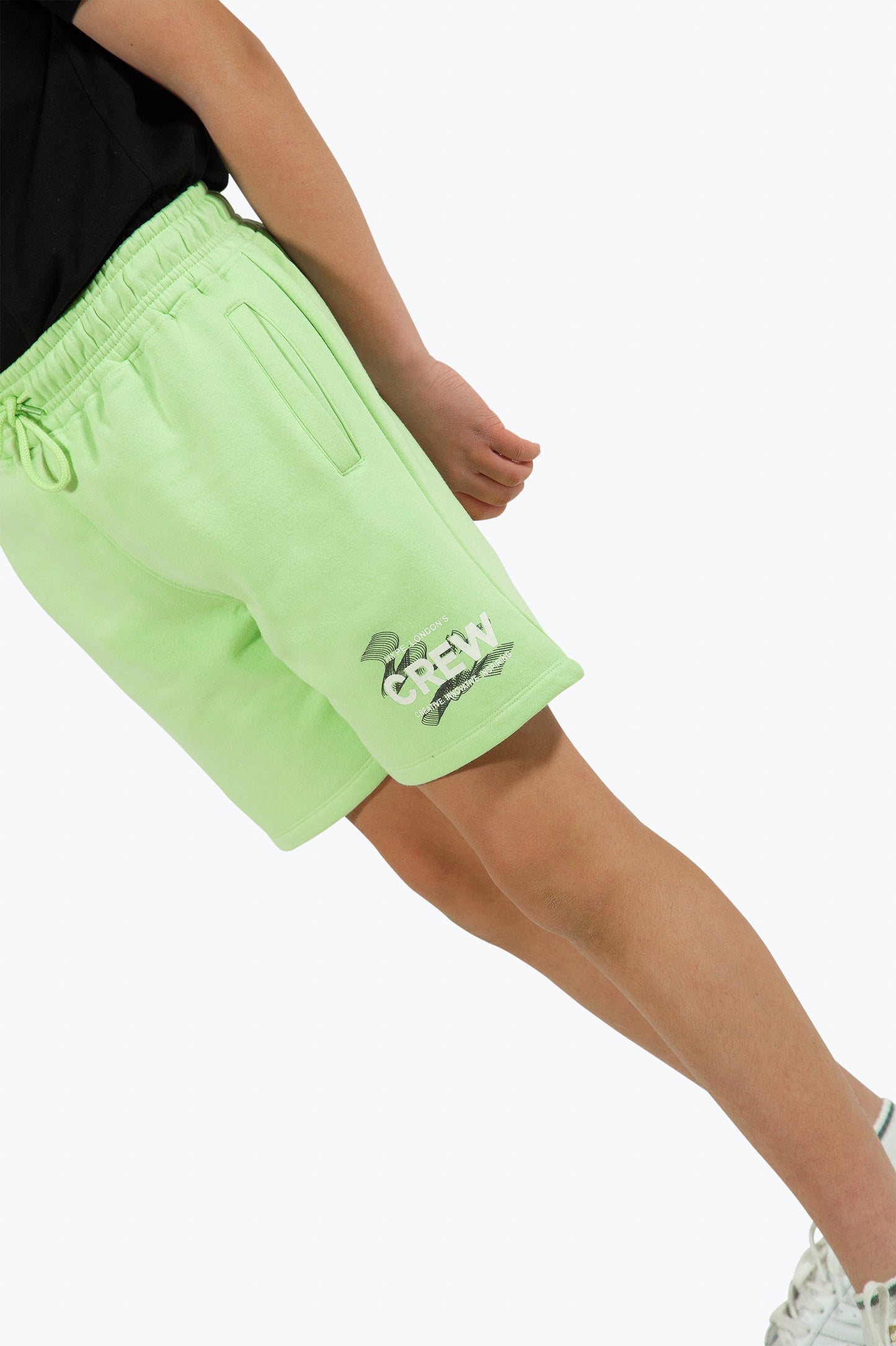 HYPE BOYS GREEN CREW SHORTS