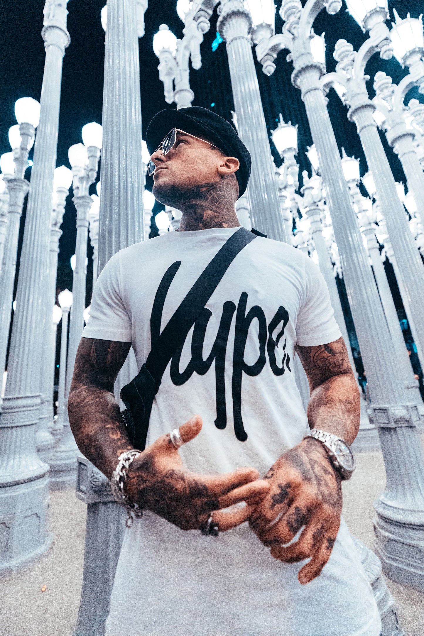 Hype White Script Mens T-Shirt