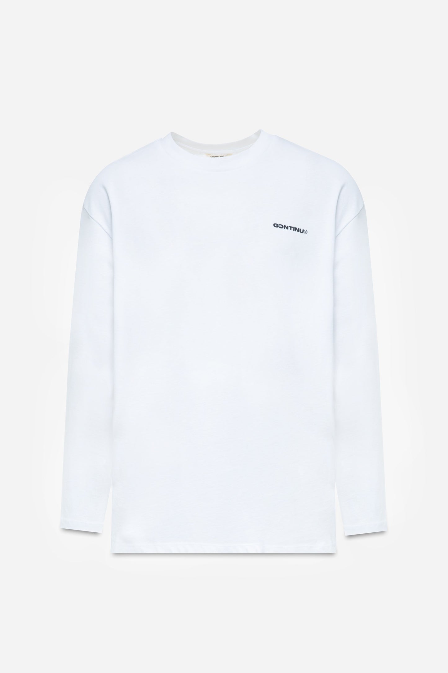 CONTINU8 WHITE LONG SLEEVE T-SHIRT