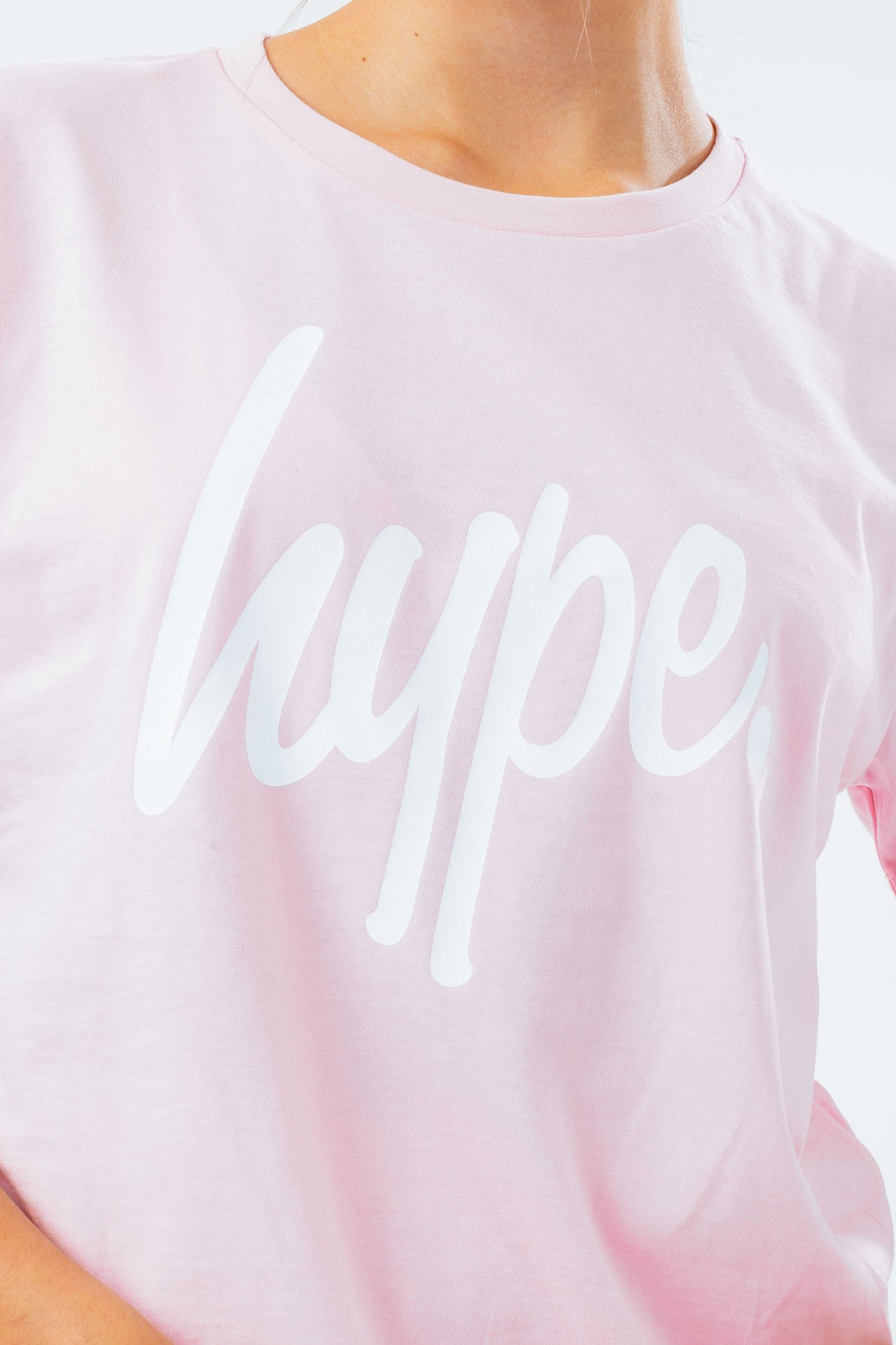 HYPE GIRLS PINK SCRIPT T-SHIRT & LEGGINGS SET