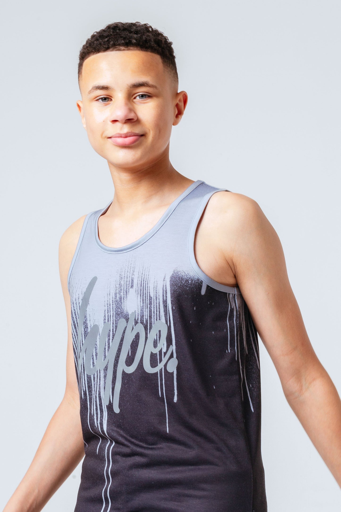 HYPE GREY DRIPS KIDS VEST