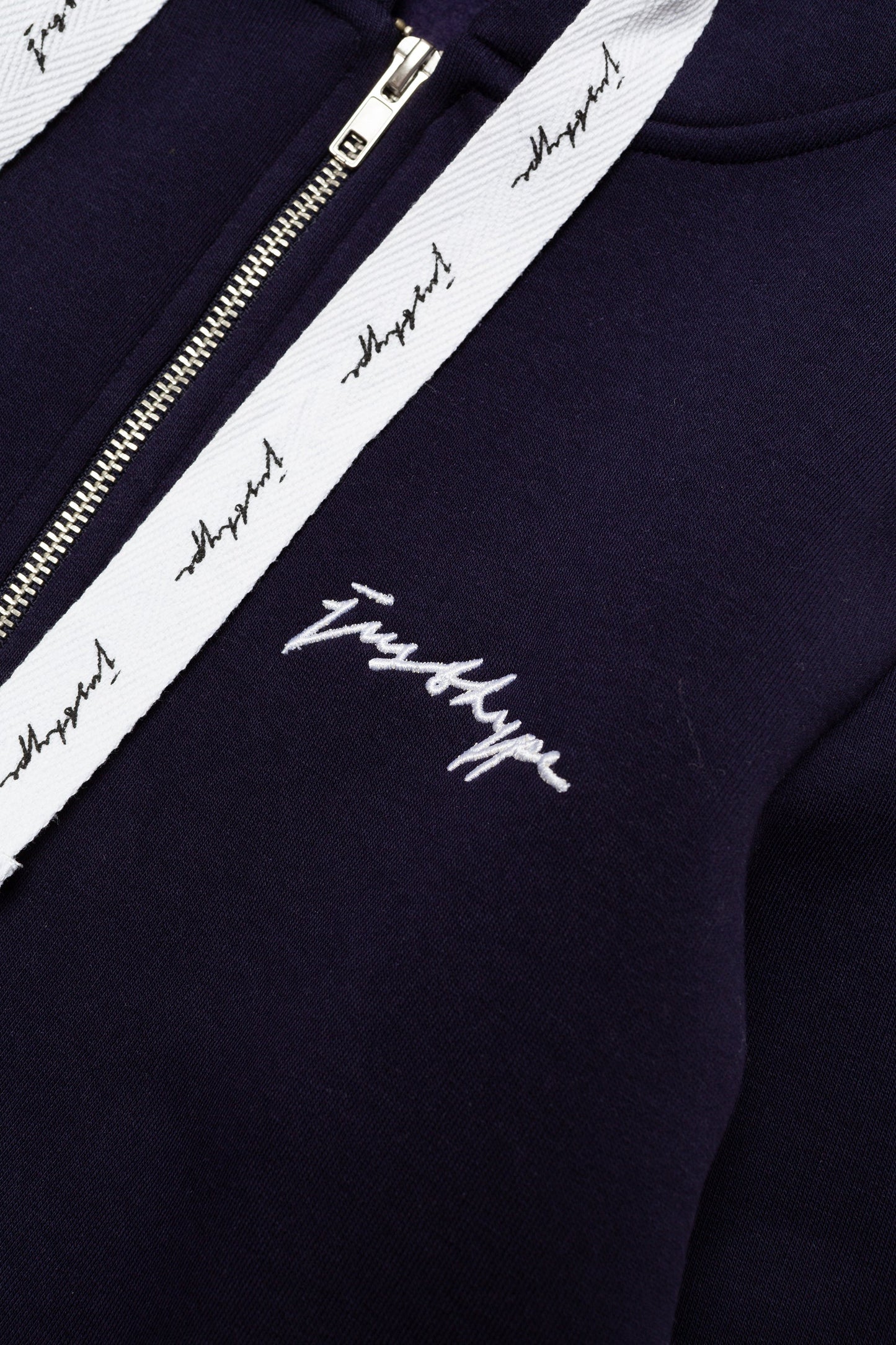 HYPE WOMENS NAVY SCRIBBLE ZIP HOODIE