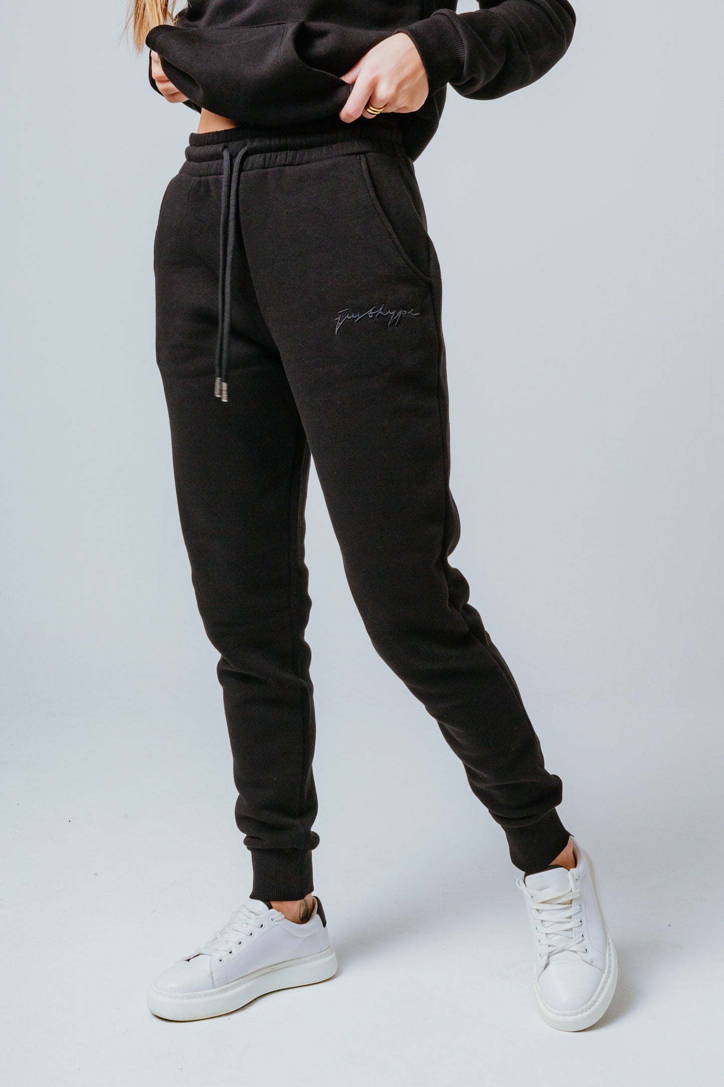 HYPE BLACK SCRIBBLE WOMEN'S TRACKSUIT