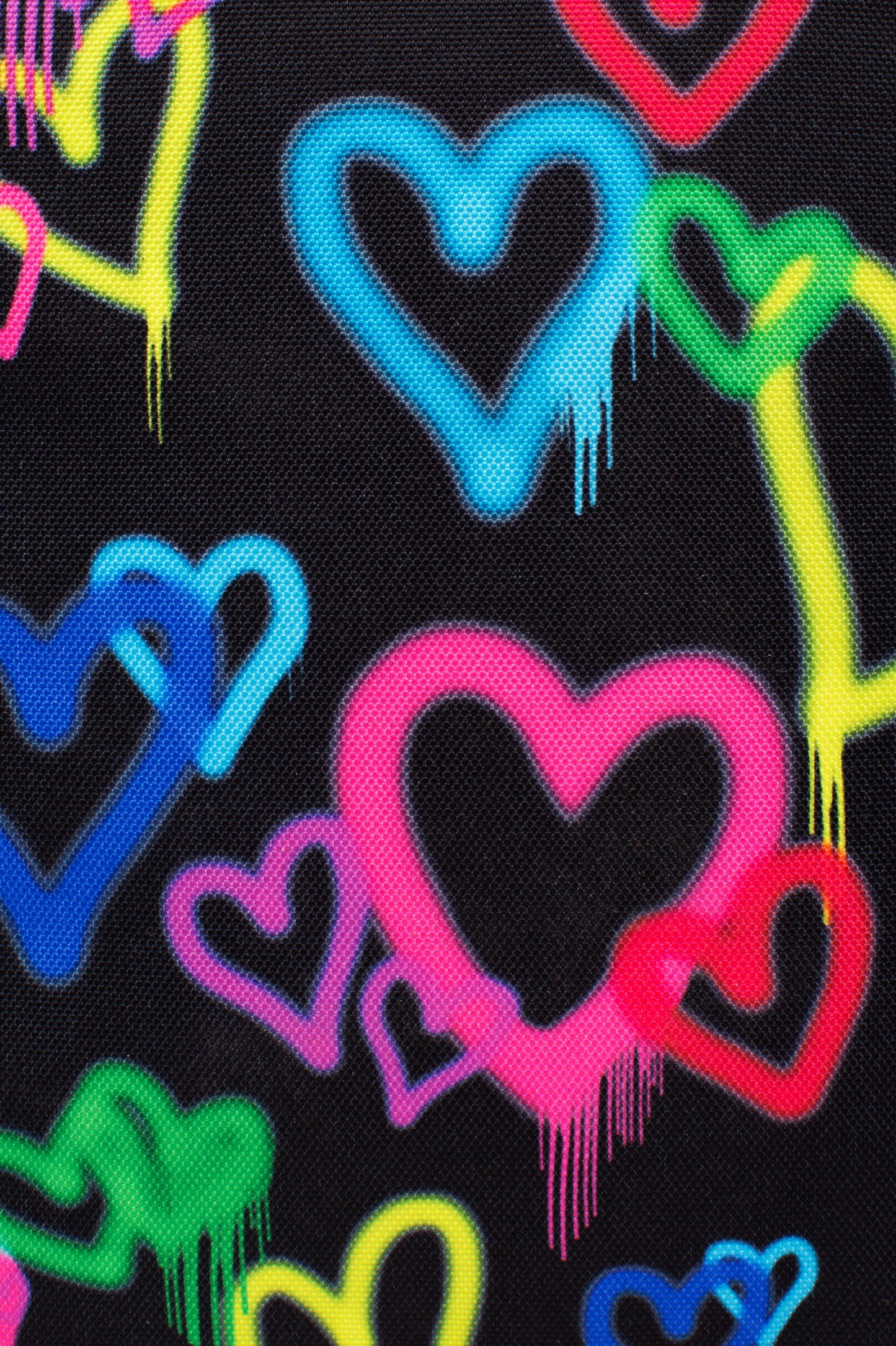 HYPE BLACK GRAFFITI HEART LUNCH BOX
