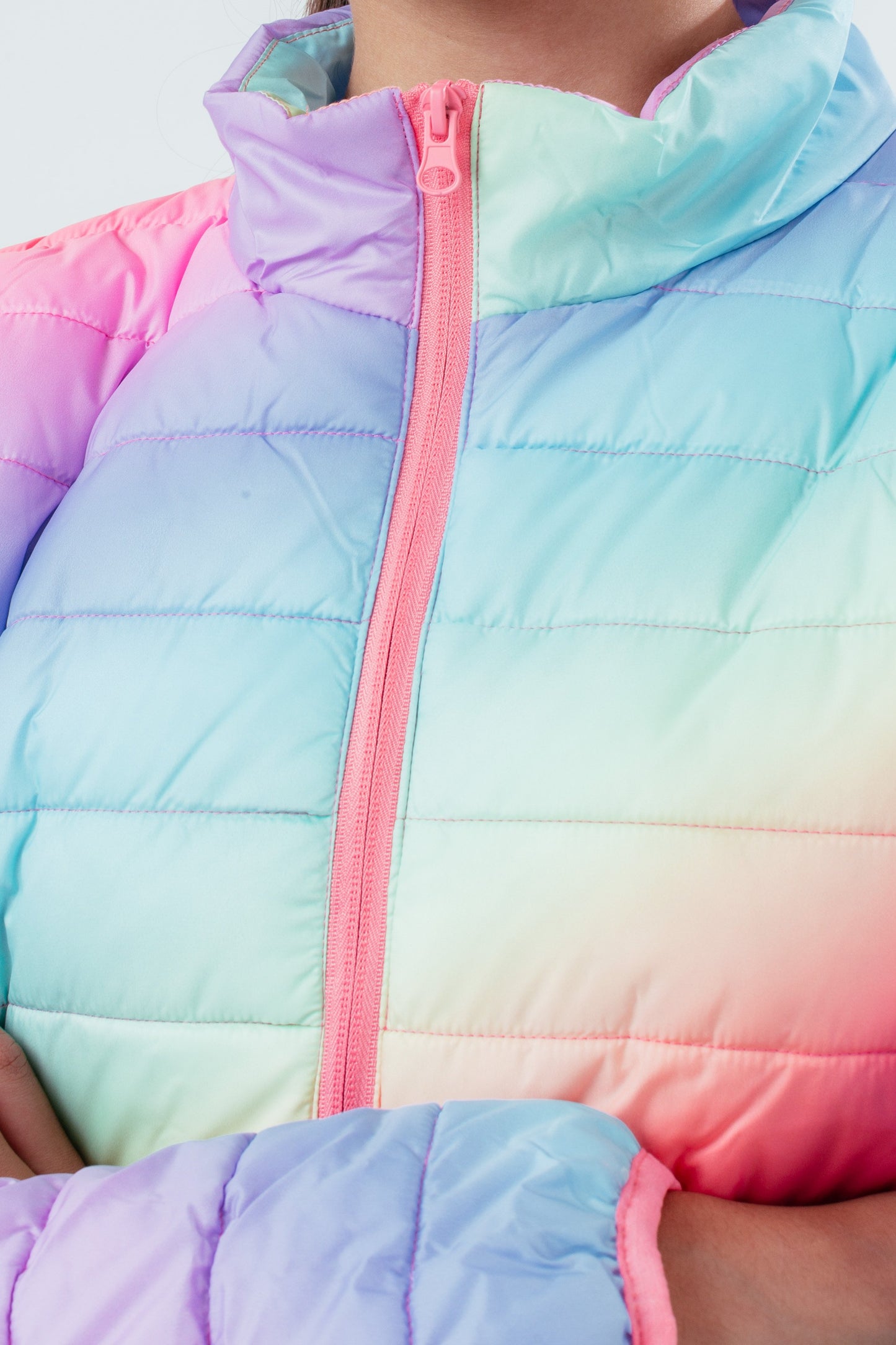 HYPE RAINBOW GIRLS PUFFER JACKET