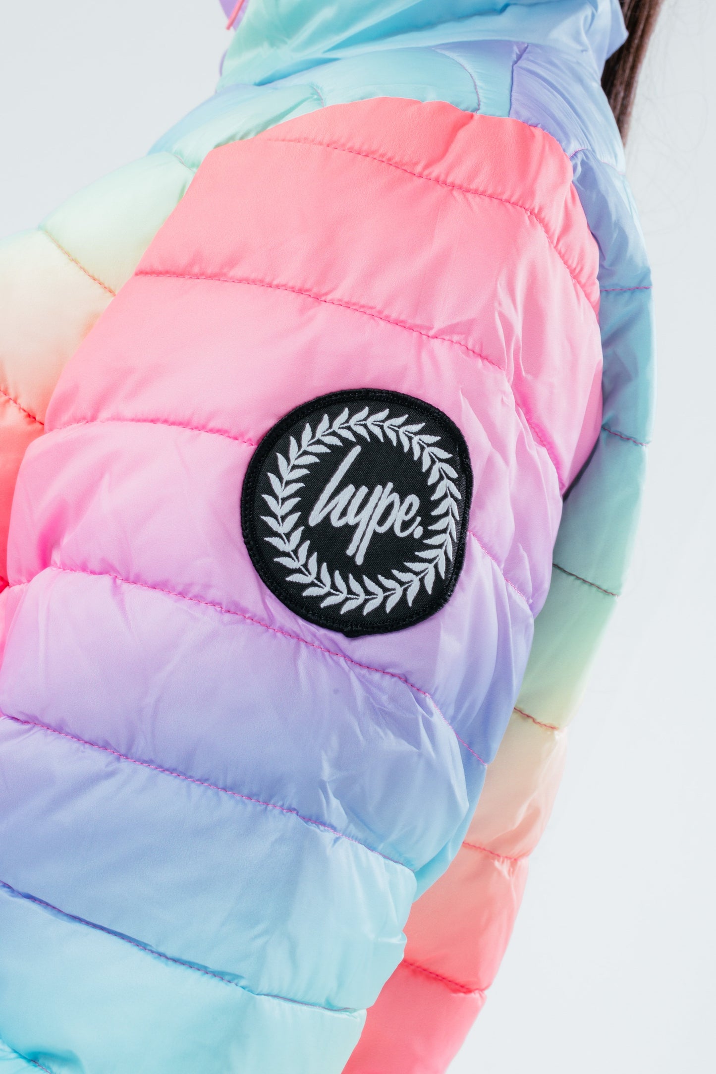 HYPE RAINBOW GIRLS PUFFER JACKET