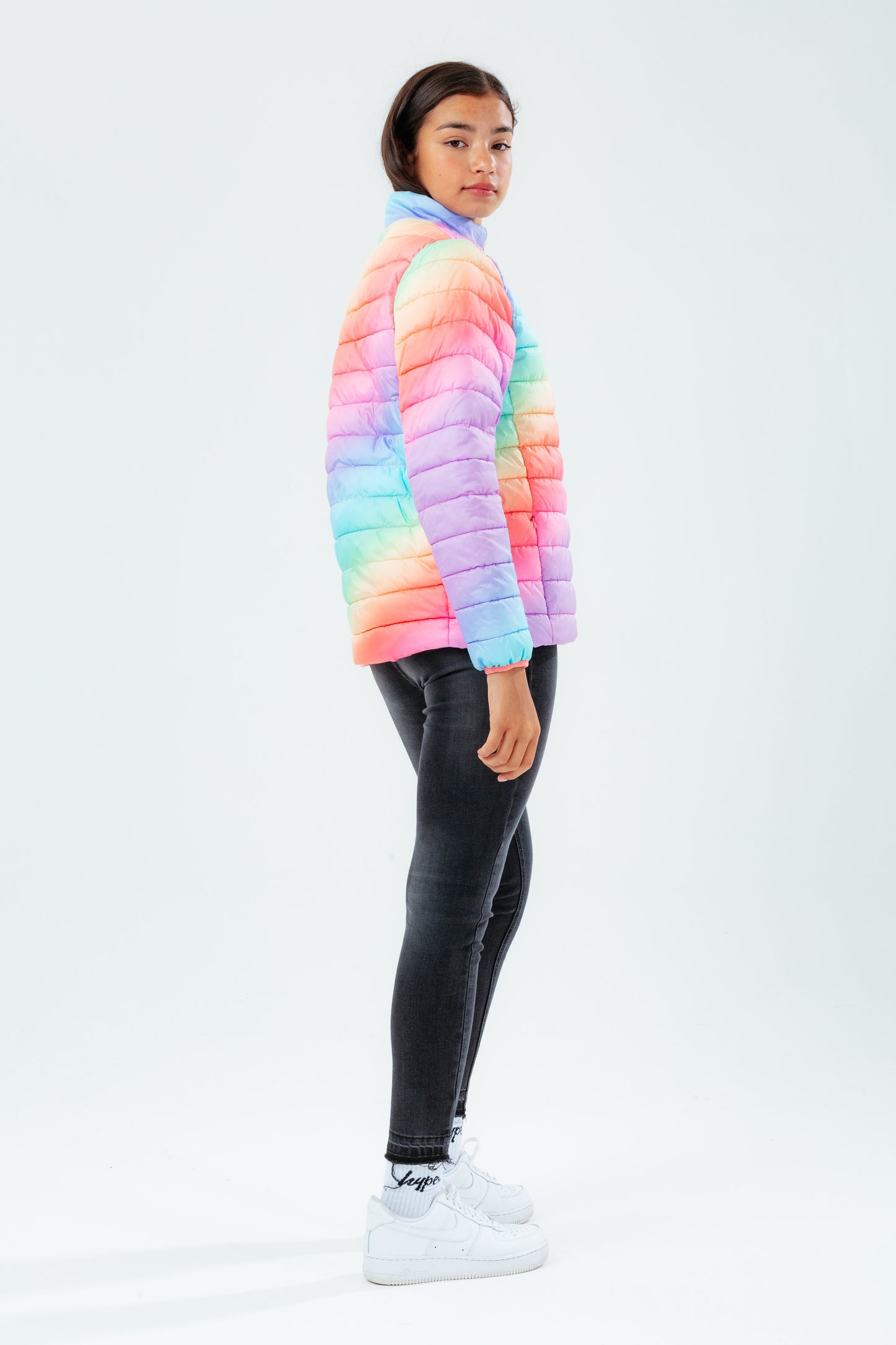 HYPE RAINBOW GIRLS PUFFER JACKET