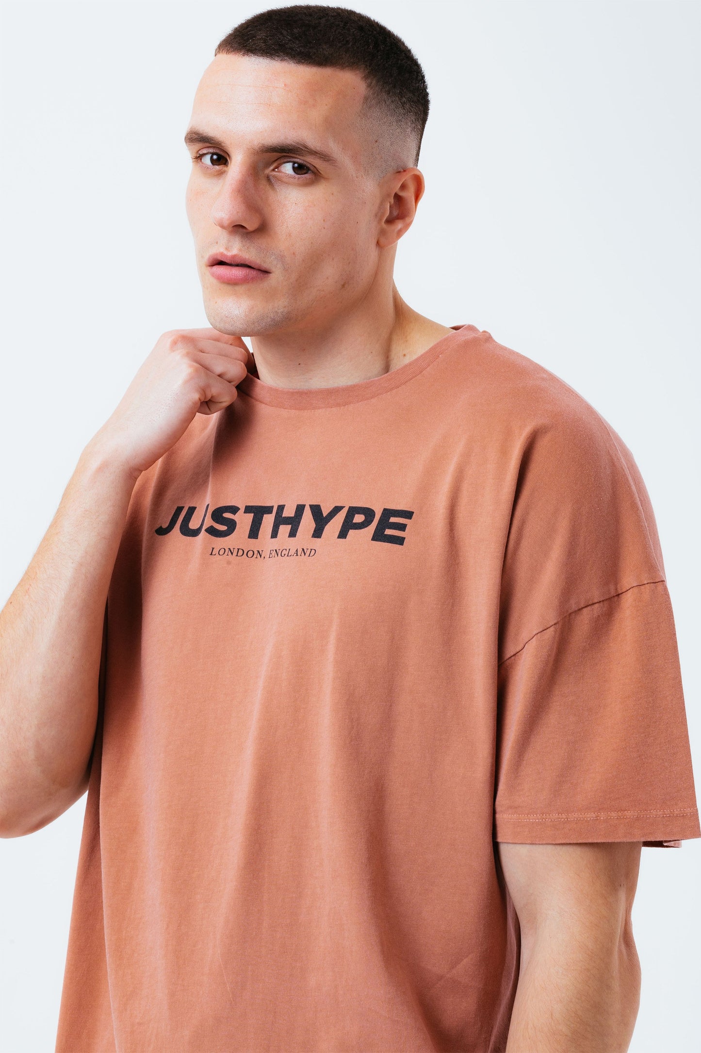 HYPE CHESTNUT VINTAGE MEN'S OVERSIZED T-SHIRT