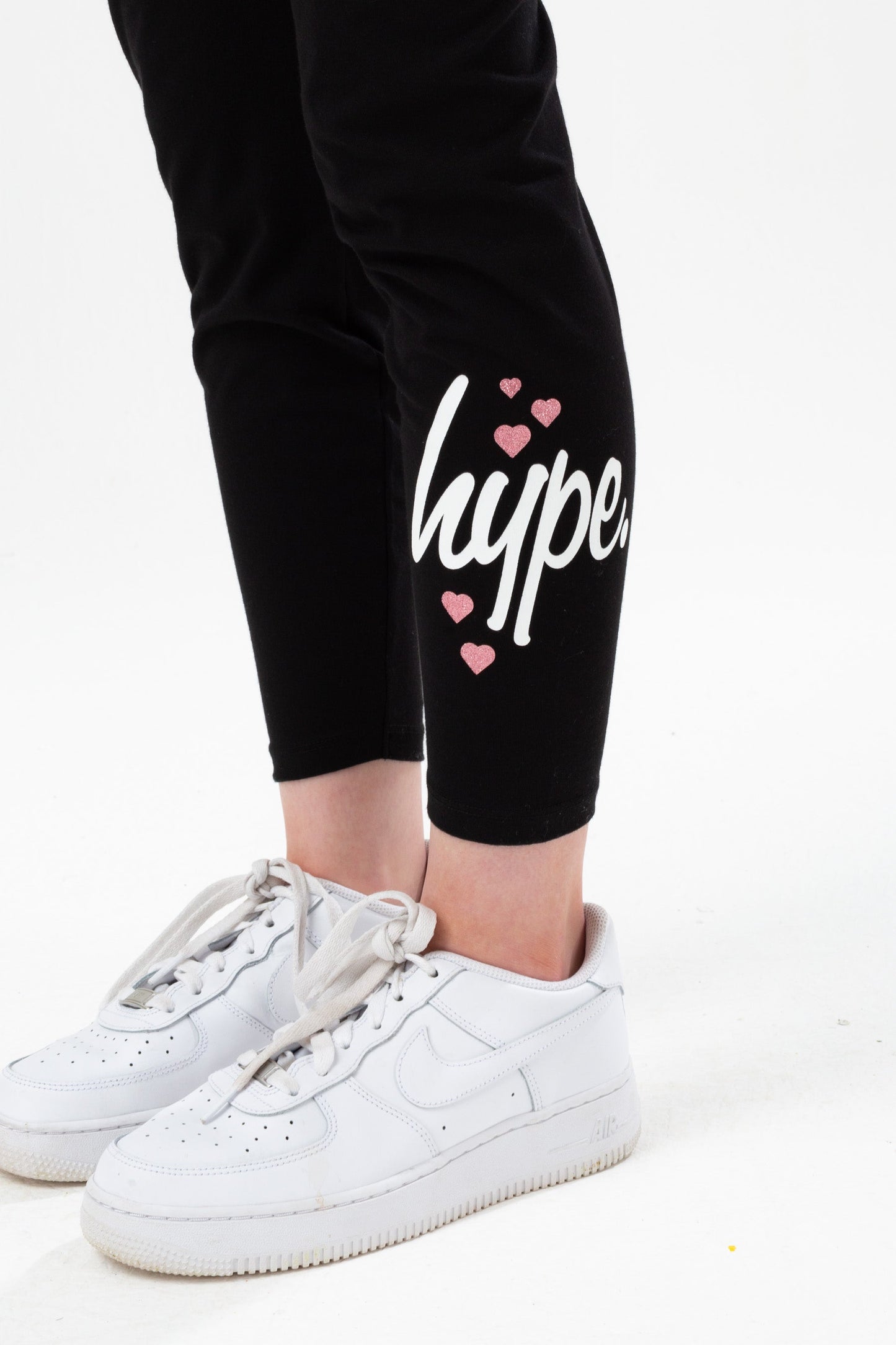 HYPE GIRLS BLACK HEART HYPE LEGGINGS