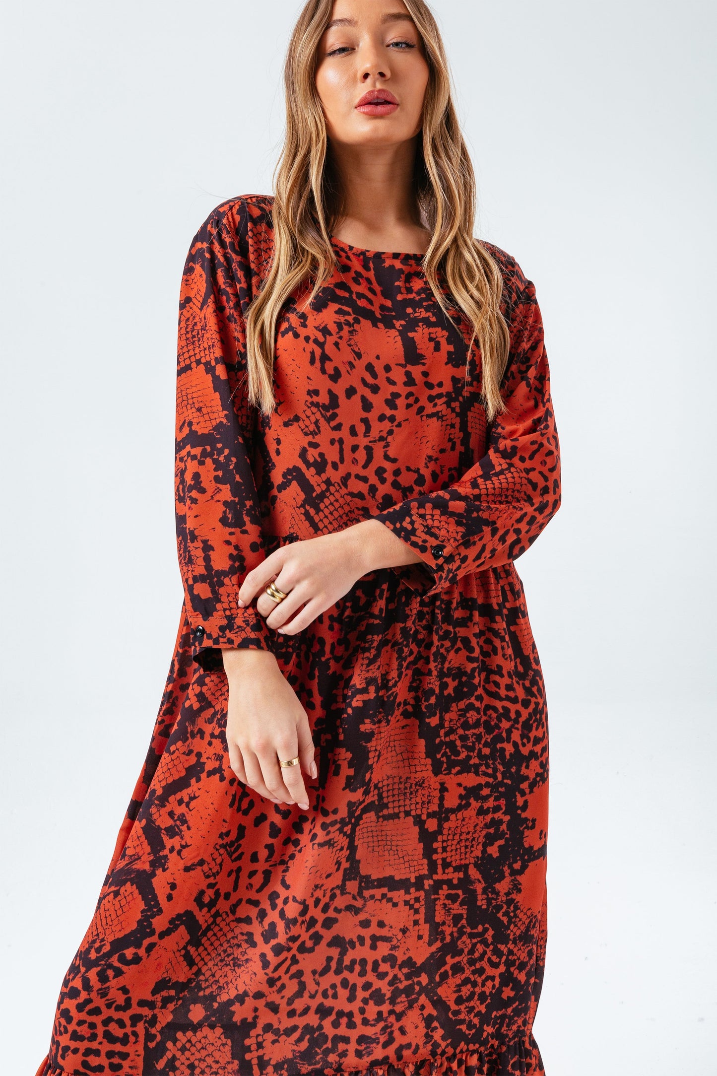 HYPE BRONZE SNAKE WOMEN'S DRESS