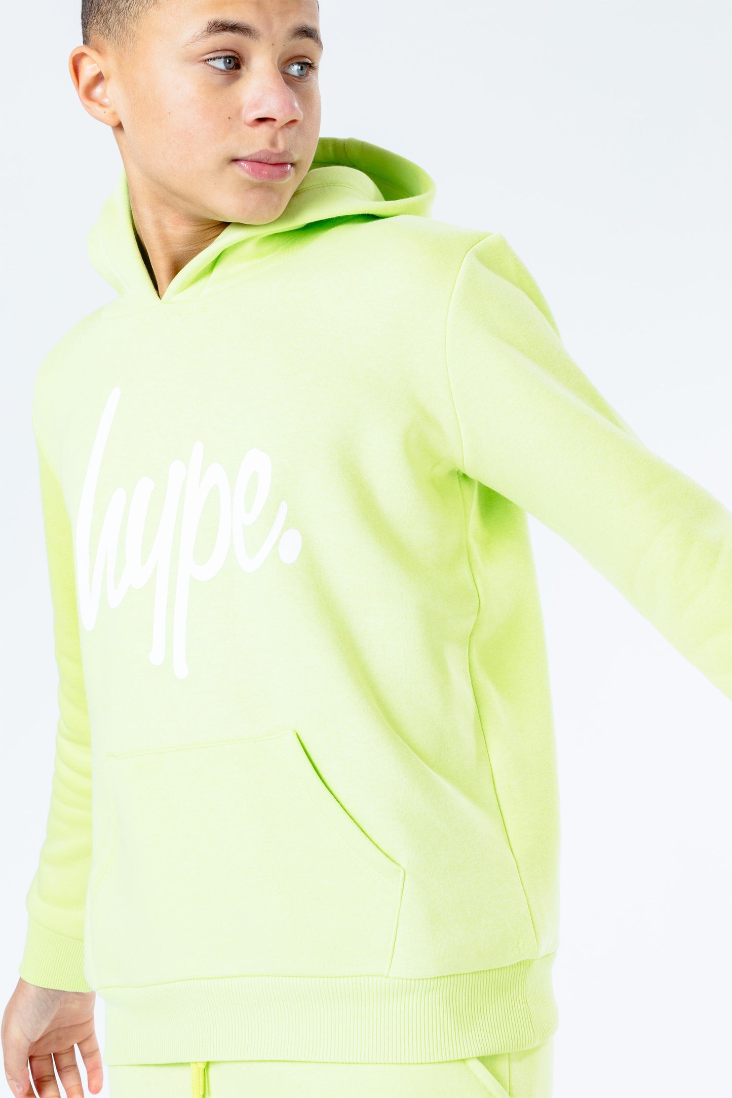 Hype Neon Script Kids Pullover Hoodie