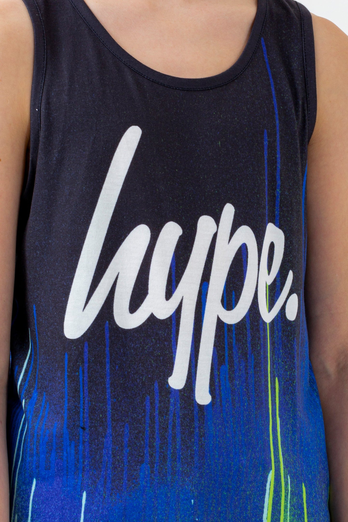 HYPE BOYS BLACK PACIFIC DRIPS SCRIPT VEST