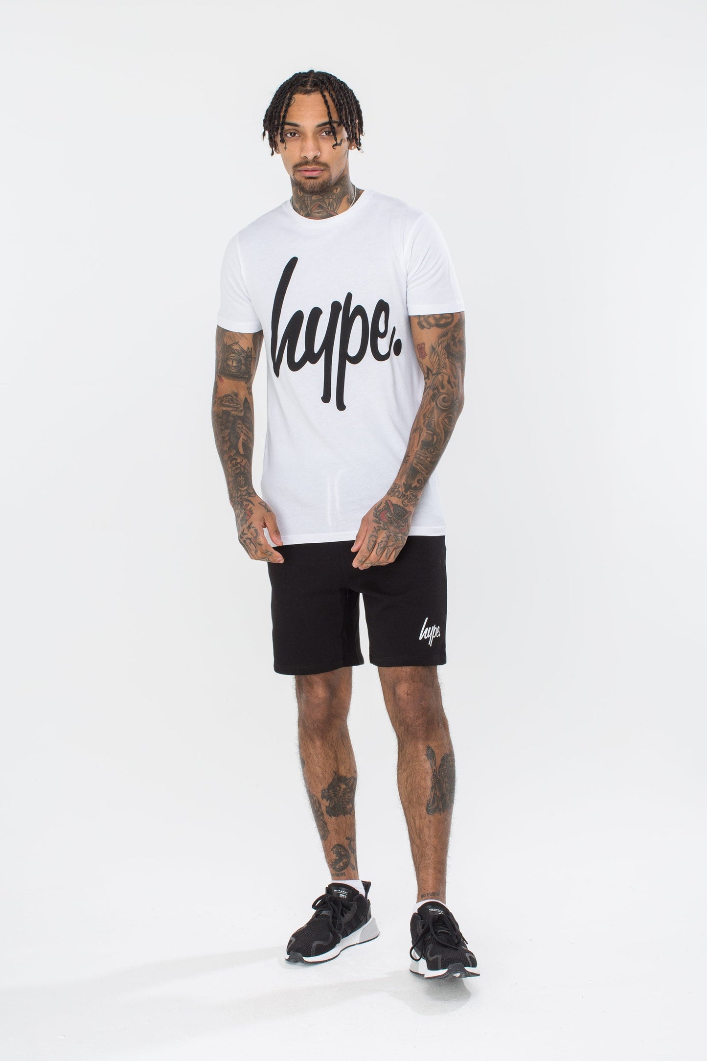 Hype White Script Mens T-Shirt