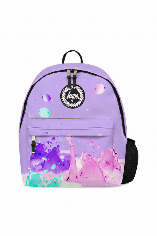 Hype Girls Lilac 3D Droplets Backpack