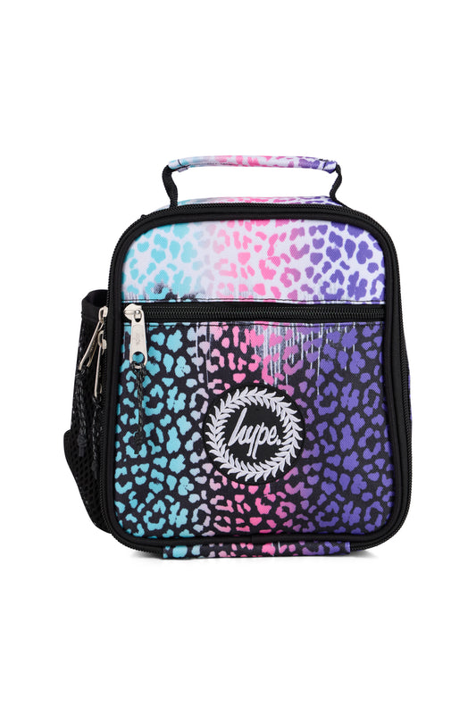 Hype Unisex Silver Leopard Drips Lunch Bag
