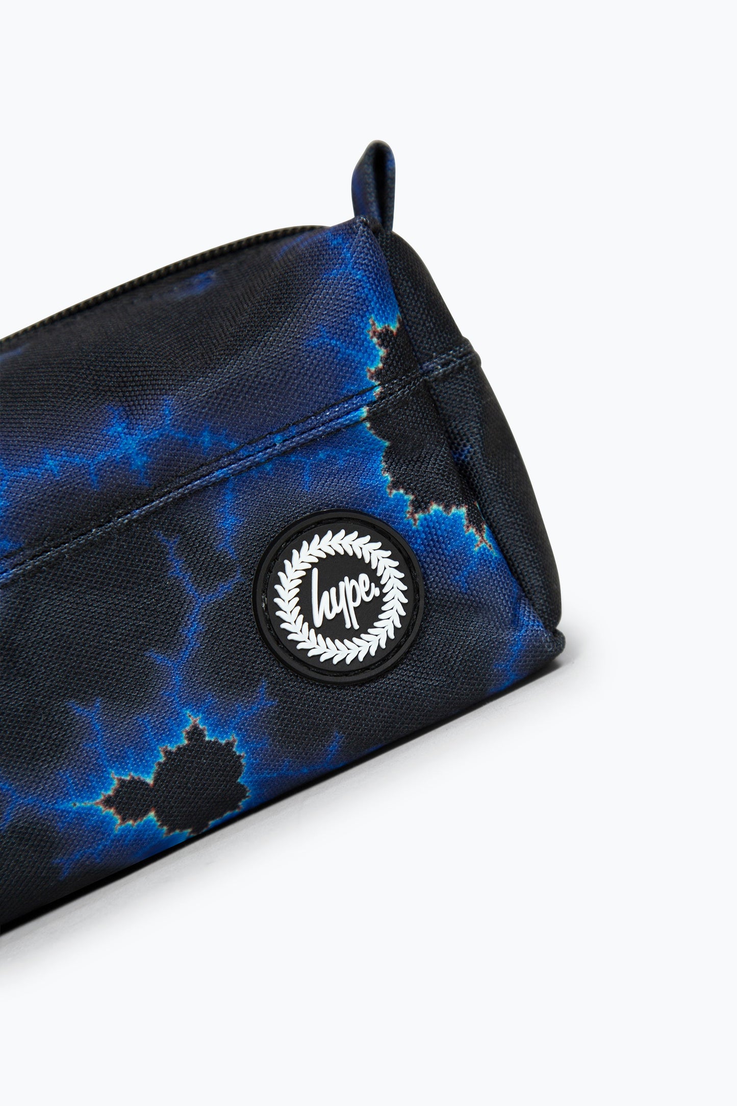 Hype Unisex Black Blue Lightning Pencil Case