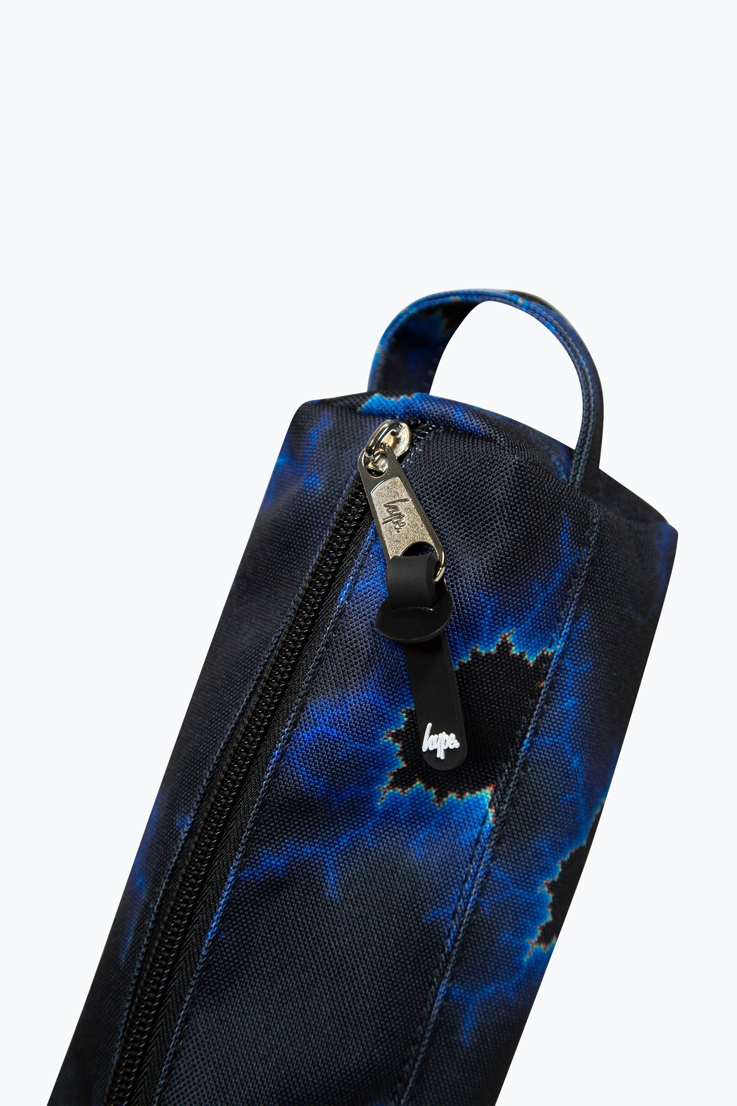 Hype Unisex Black Blue Lightning Pencil Case