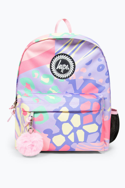 Hype Pastel Prints Badge Backpack