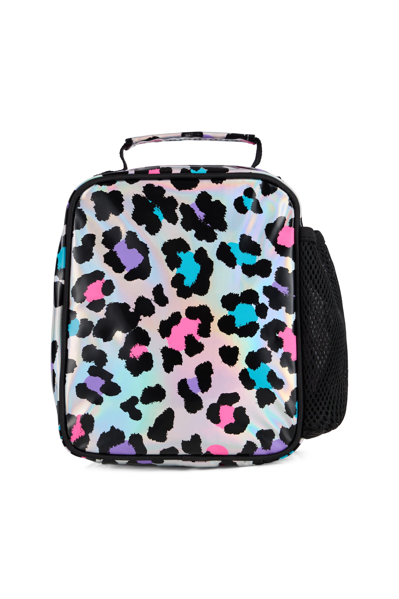Hype Unisex Silver Leopard Print Lunch Bag