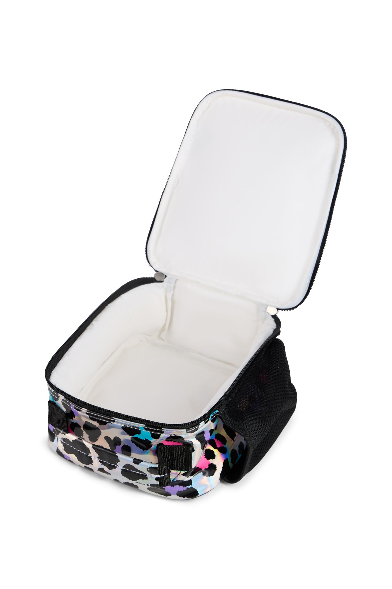 Hype Unisex Silver Leopard Print Lunch Bag