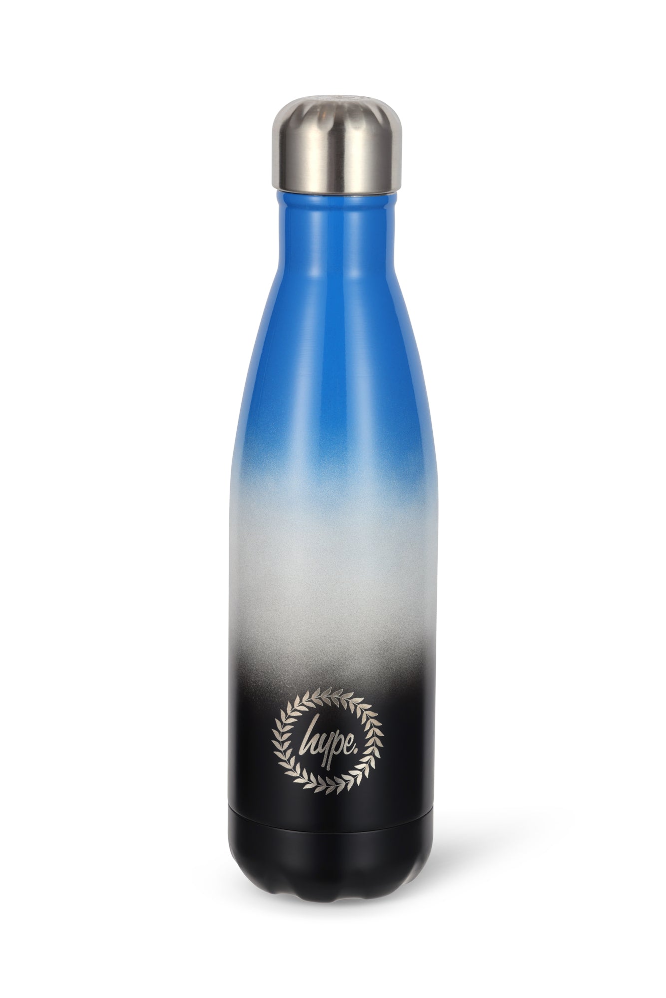 Hype Unisex Multi Blue To Black Gradient Thermal Water Bottle
