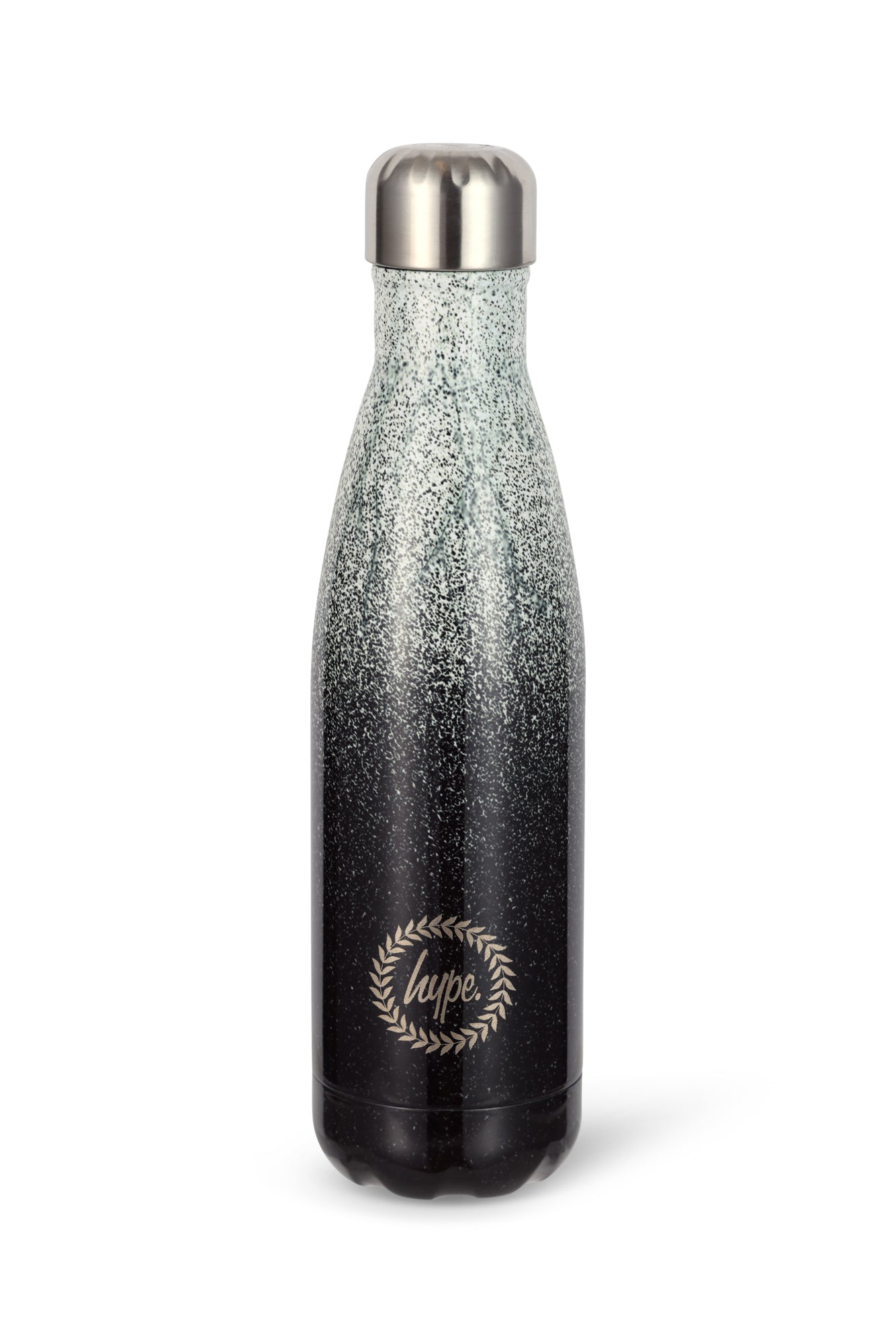 Hype Boys Black/White Speckle Fade Thermal Water Bottle