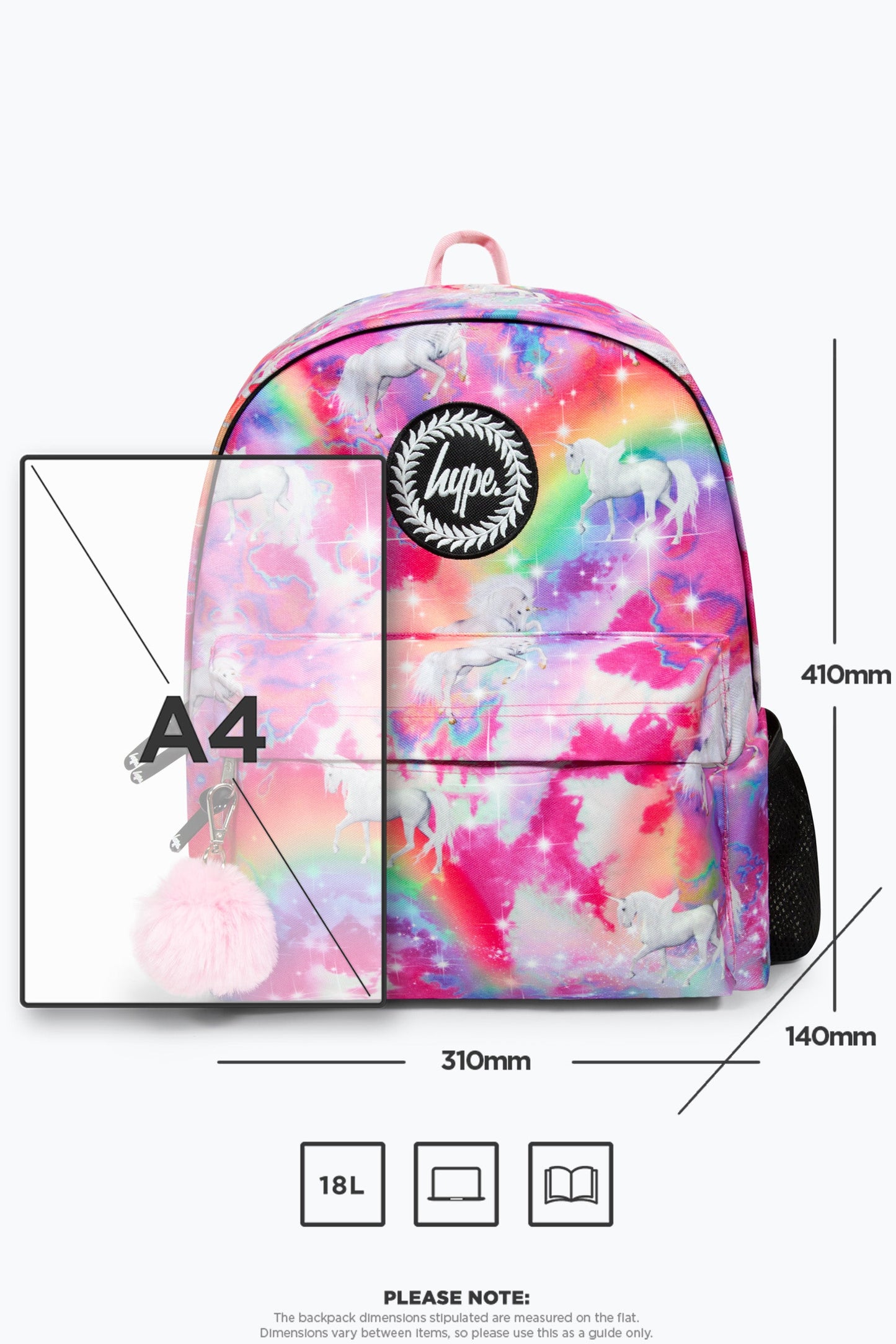 HYPE PINK MAGICAL UNICORN BACKPACK