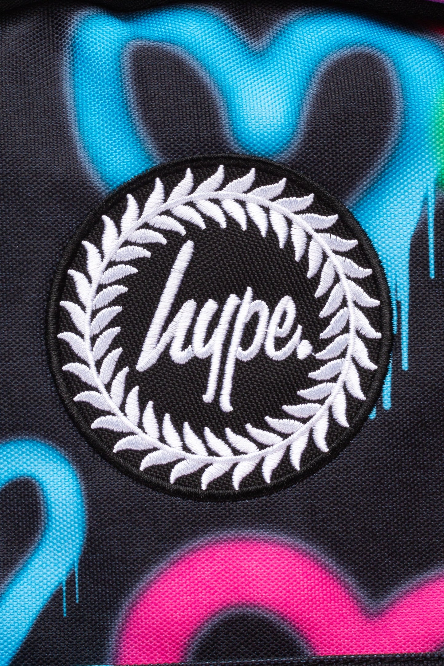 HYPE GIRLS BLACK GRAFFITI HEARTS ICONIC BACKPACK