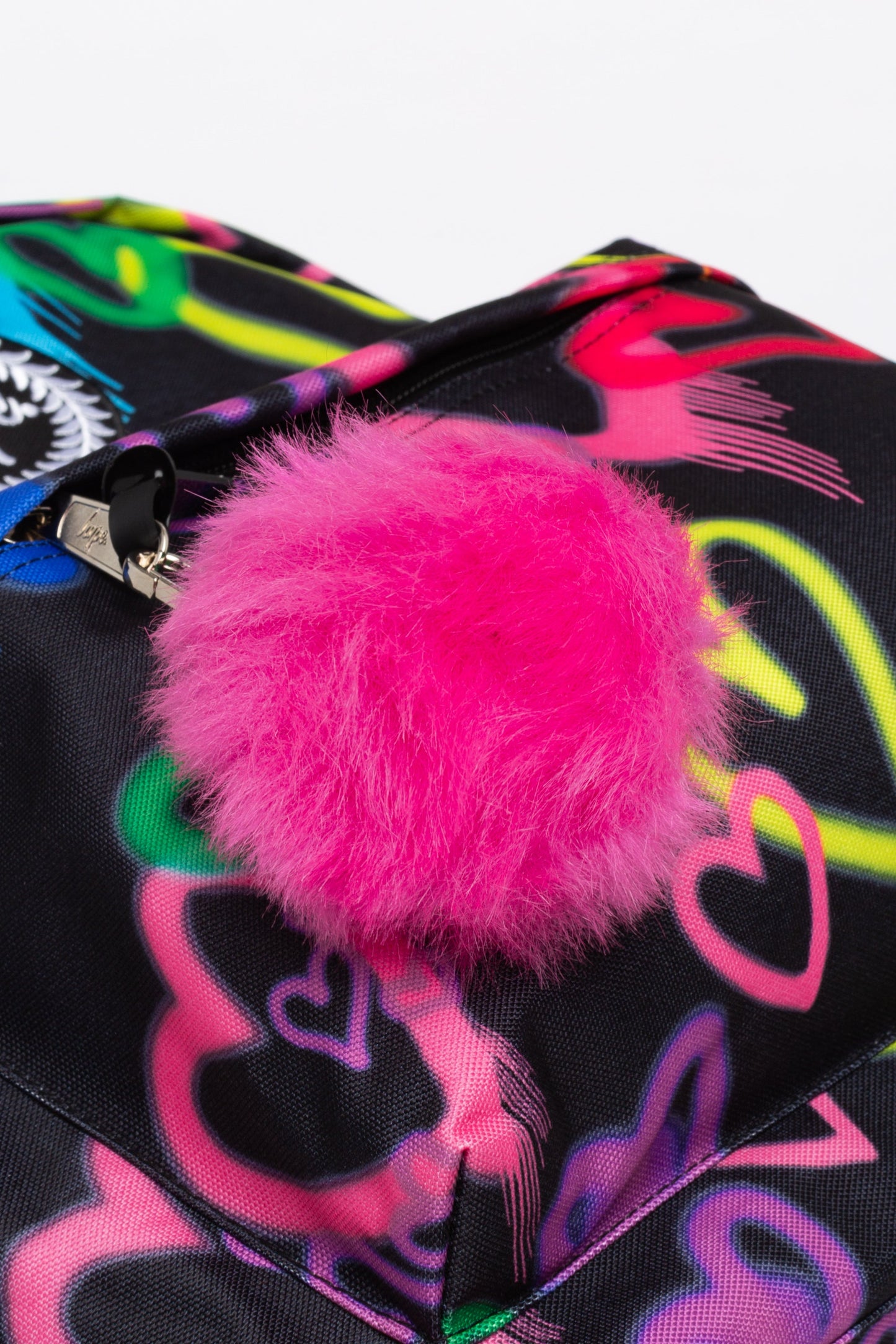 HYPE GIRLS BLACK GRAFFITI HEARTS ICONIC BACKPACK