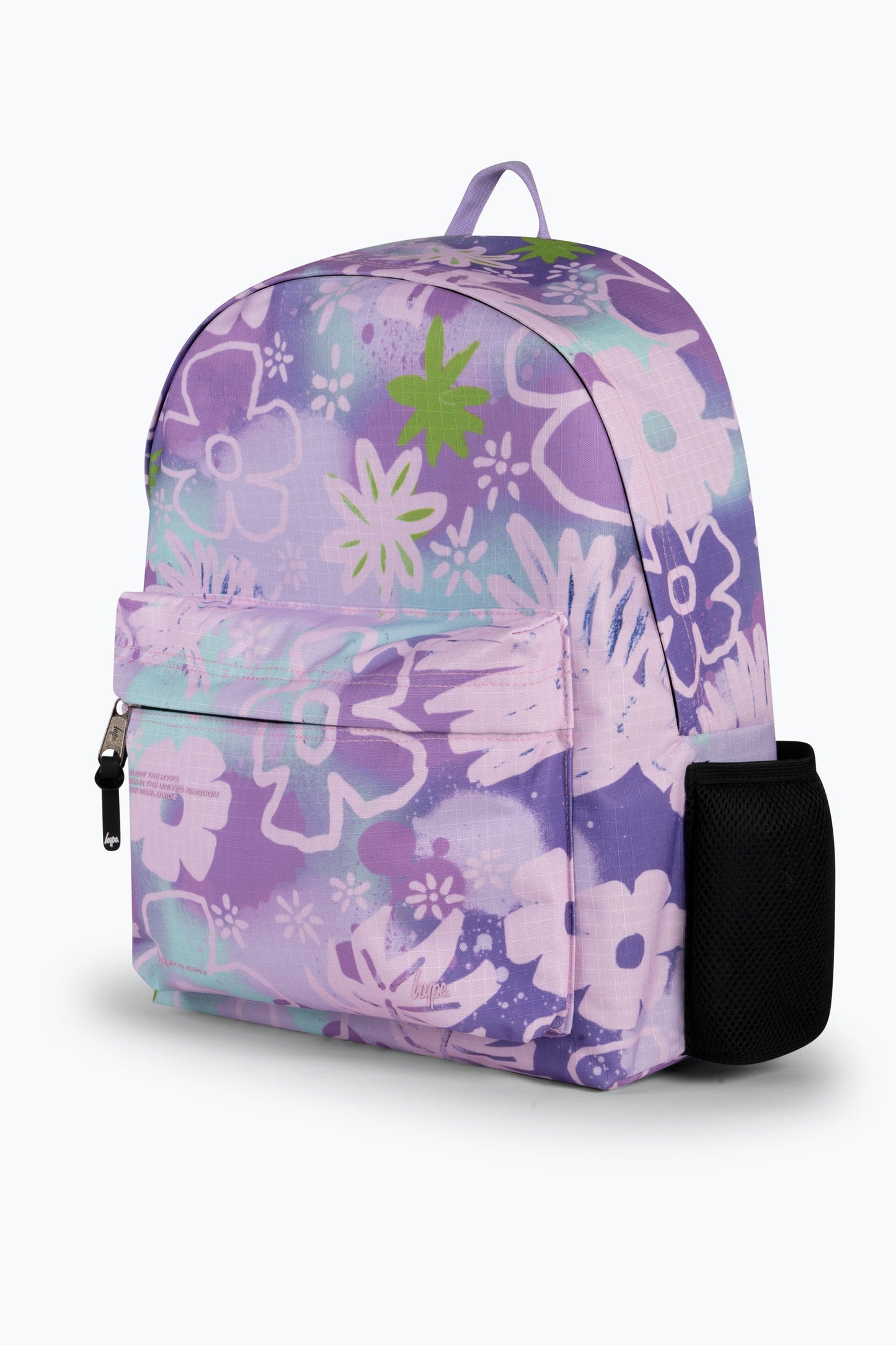Hype Kids Purple Floral Doodle Iconic Backpack
