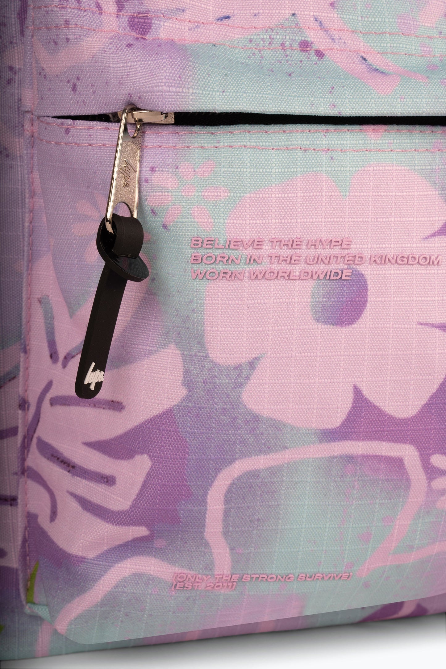 Hype Kids Purple Floral Doodle Iconic Backpack