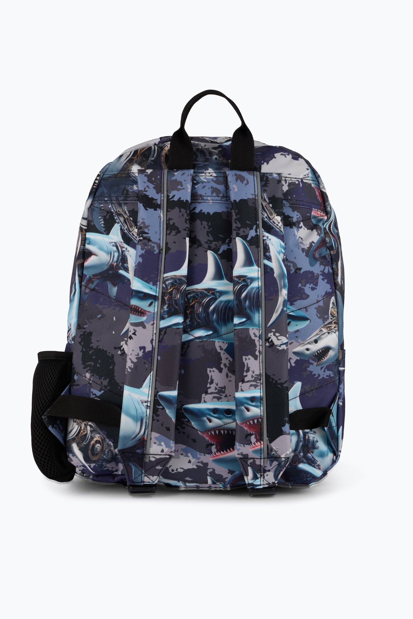 Hype Kids Grey Mechanic Sharks Iconic Backpack