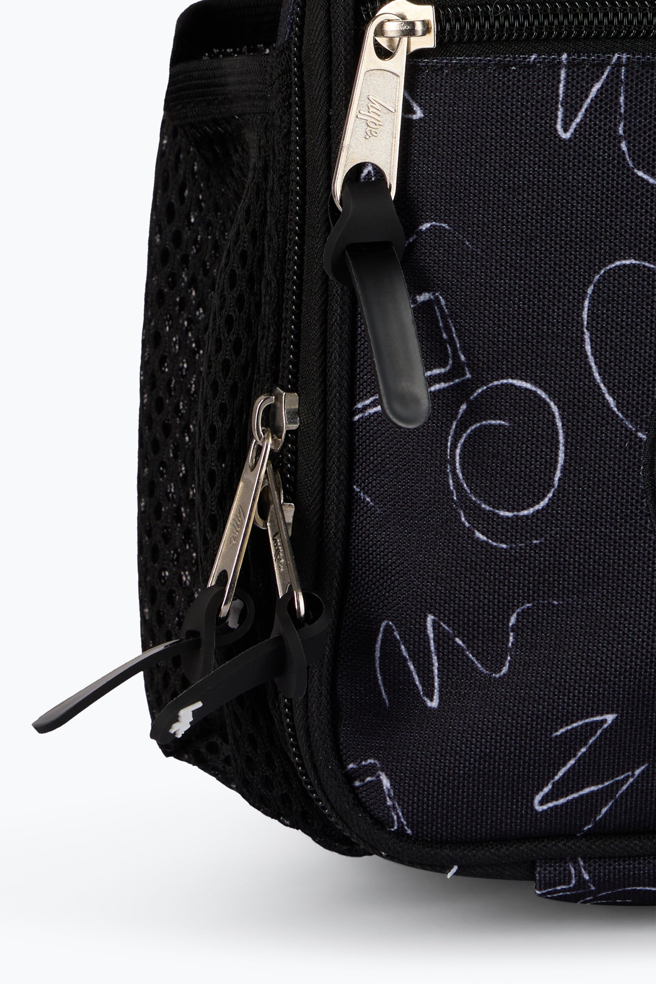 Hype Unisex Black Scribble Lunch Bag
