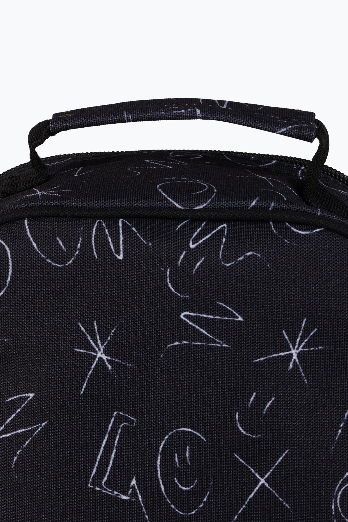 Hype Unisex Black Scribble Lunch Bag