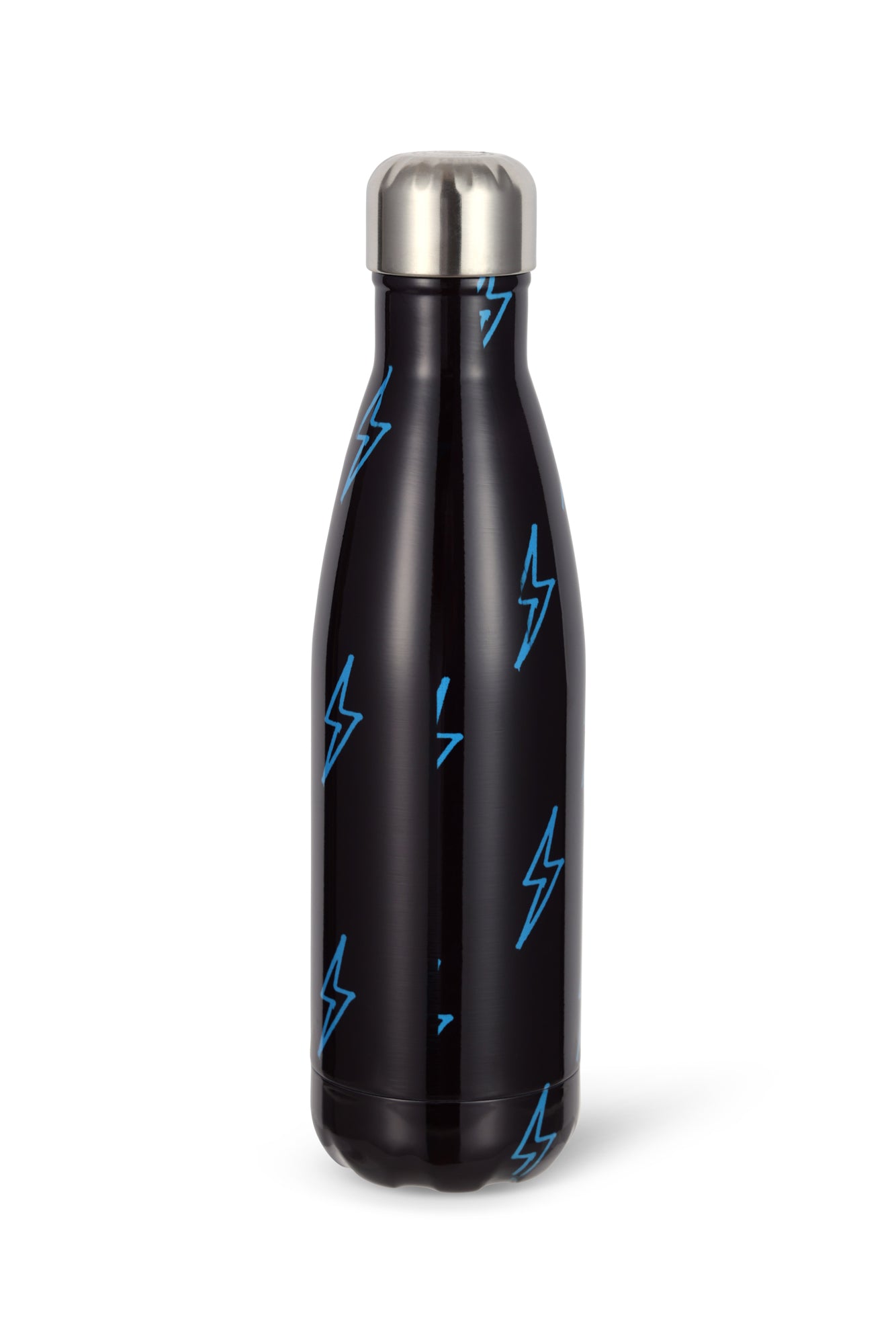 Hype Unisex Black Blue Lightning Thermal Water Bottle