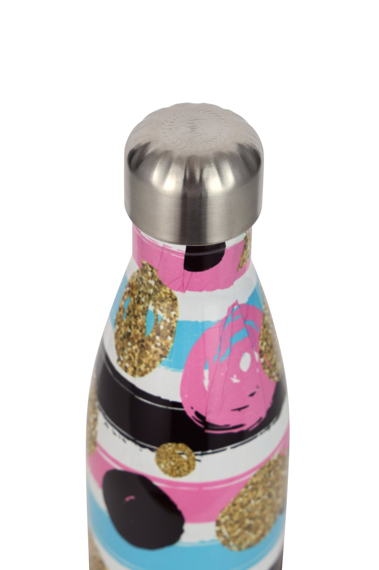 Hype Unisex Multi Spots And Sripes Thermal Water Bottle