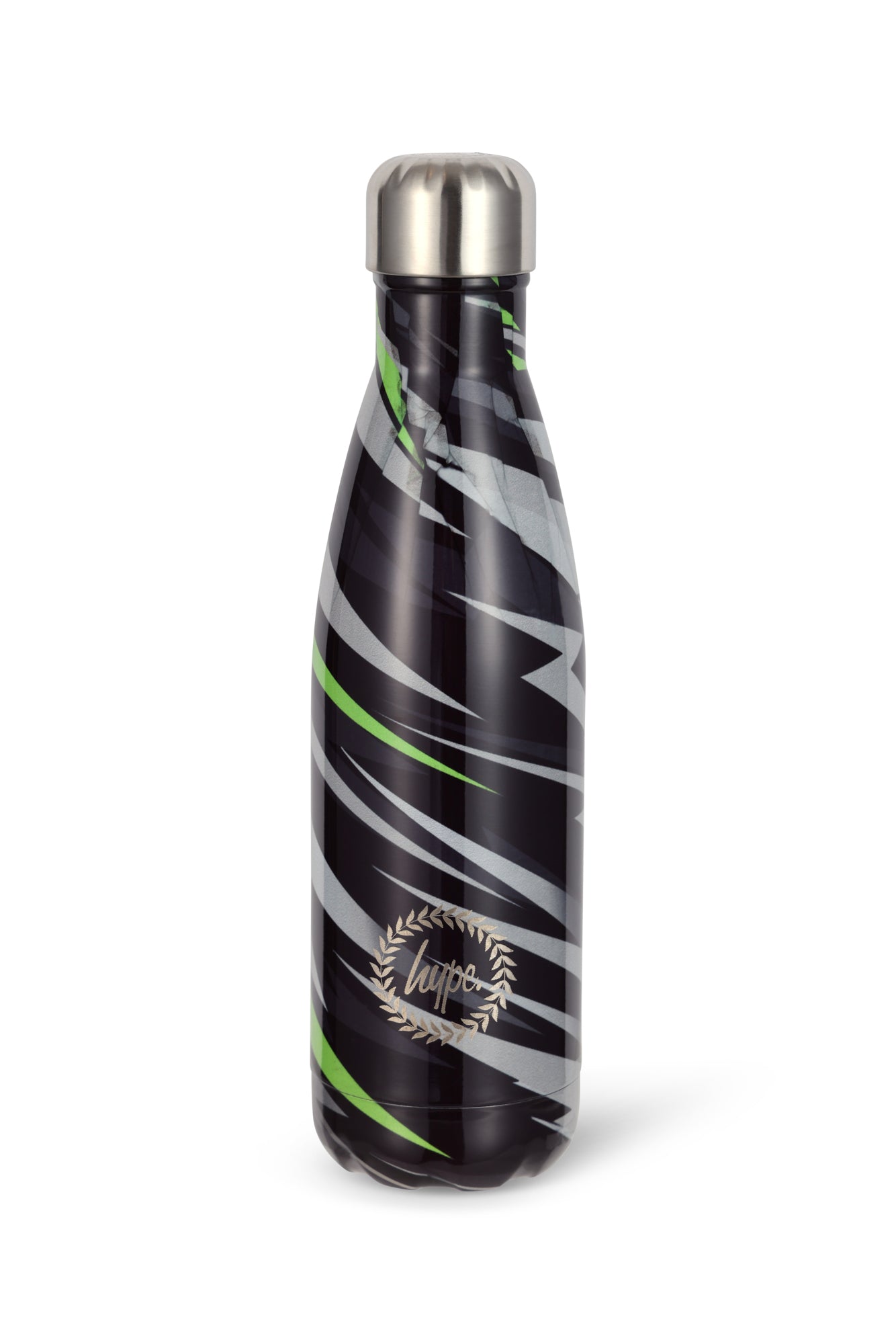 Hype Unisex Black Gradient Lightning Thermal Water Bottle