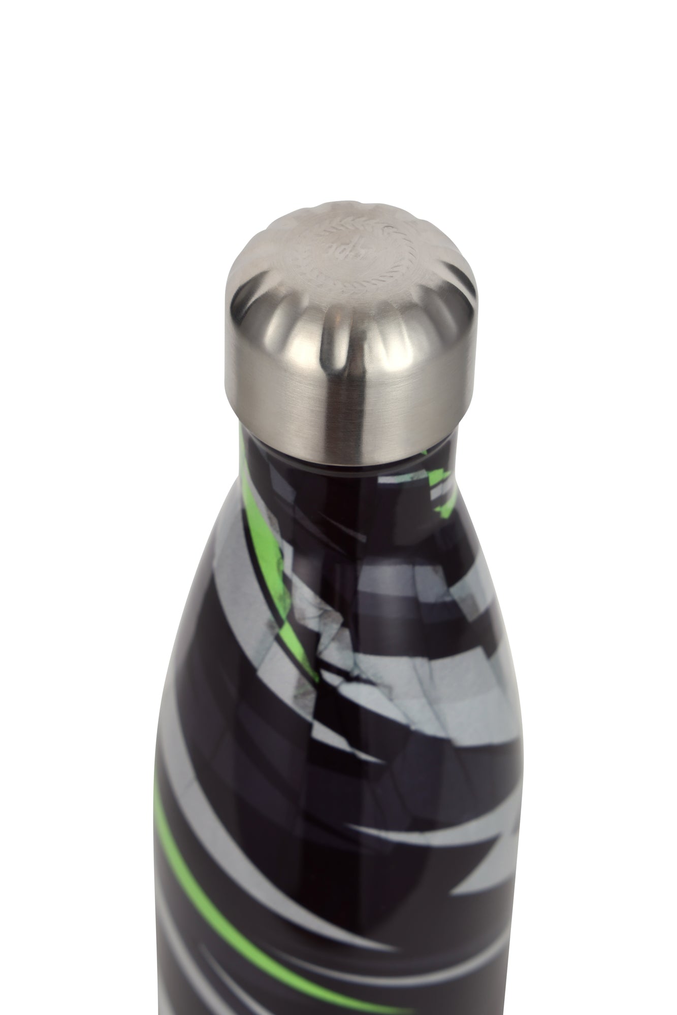 Hype Unisex Black Gradient Lightning Thermal Water Bottle