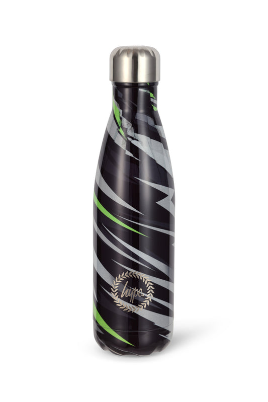 Hype Unisex Black Gradient Lightning Thermal Water Bottle