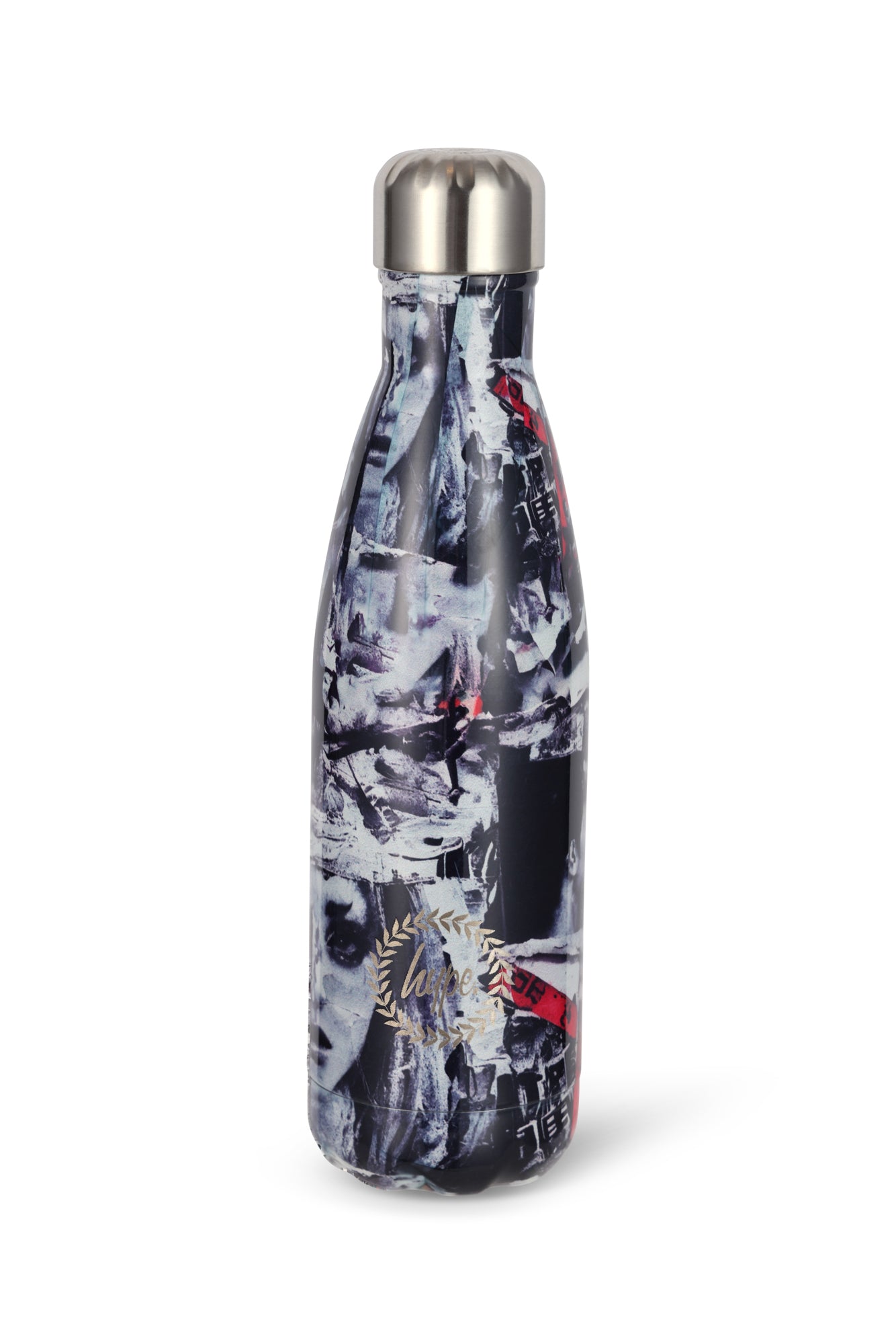 Hype Unisex Multi Magazine Tear Thermal Water Bottle