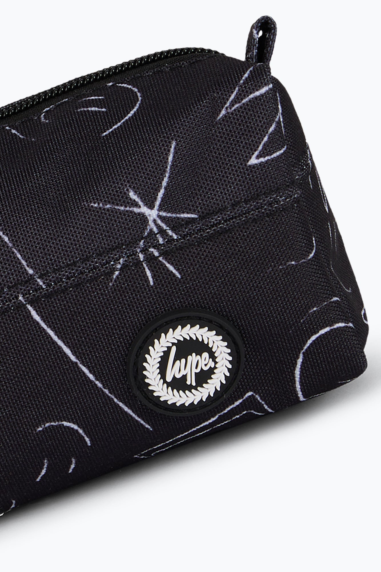 Hype Unisex Black Scribble Pencil Case